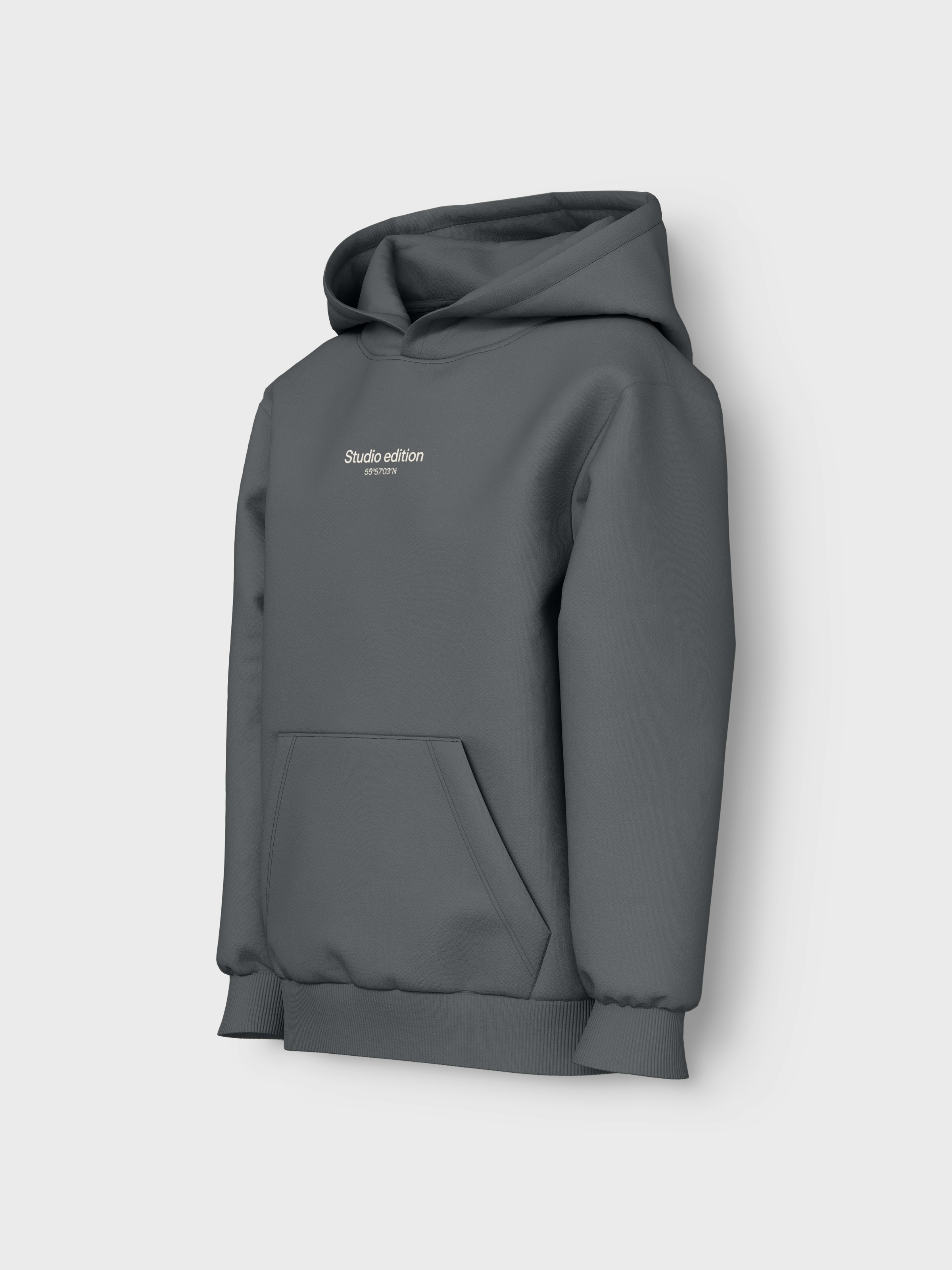 Name It Kapuzensweatshirt »NKMBRODY LS NREG SWEAT WH BRU NOOS«, mit kleinem Logoprint