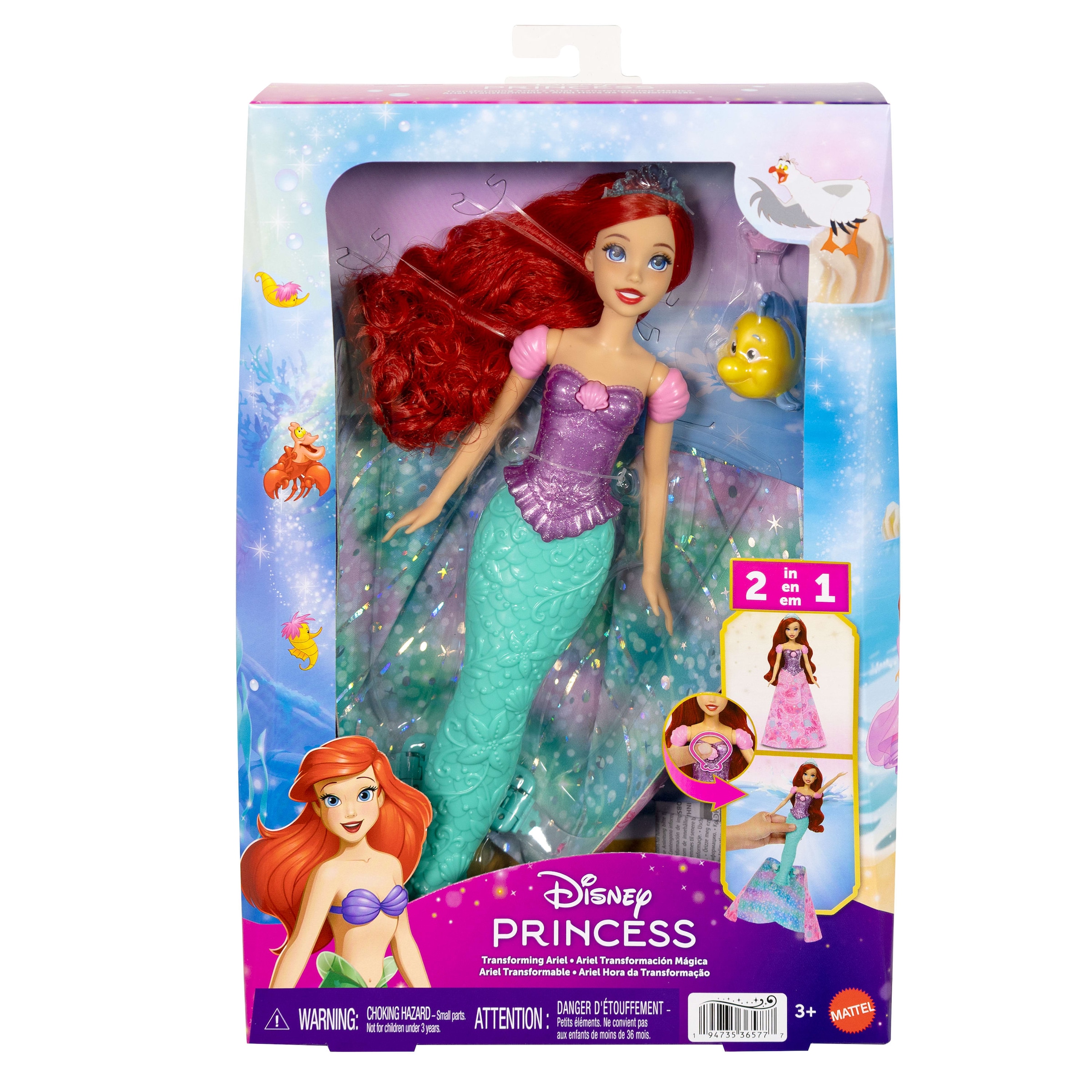 Mattel® »Disney Prinzessin Arielle Verwandlungs-Puppe«