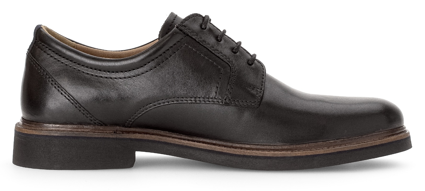 Pius Gabor Schnürschuh, Blockabsatz, Businessschuh, Halbschuh mit Ziernähten, G-Weite
