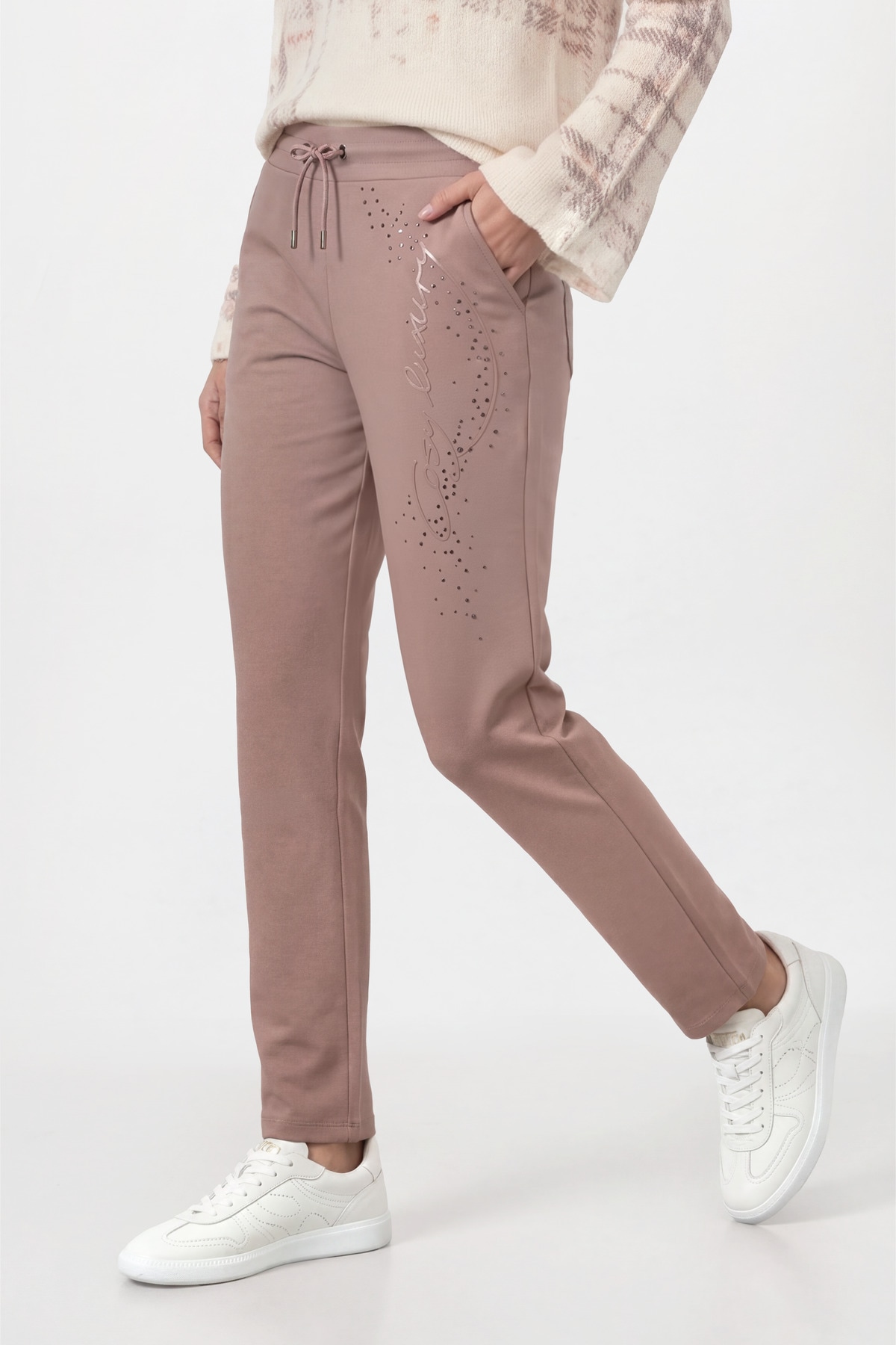 Monari Sweathose »Hose Sweat«  Regular fit mit Strassdetails