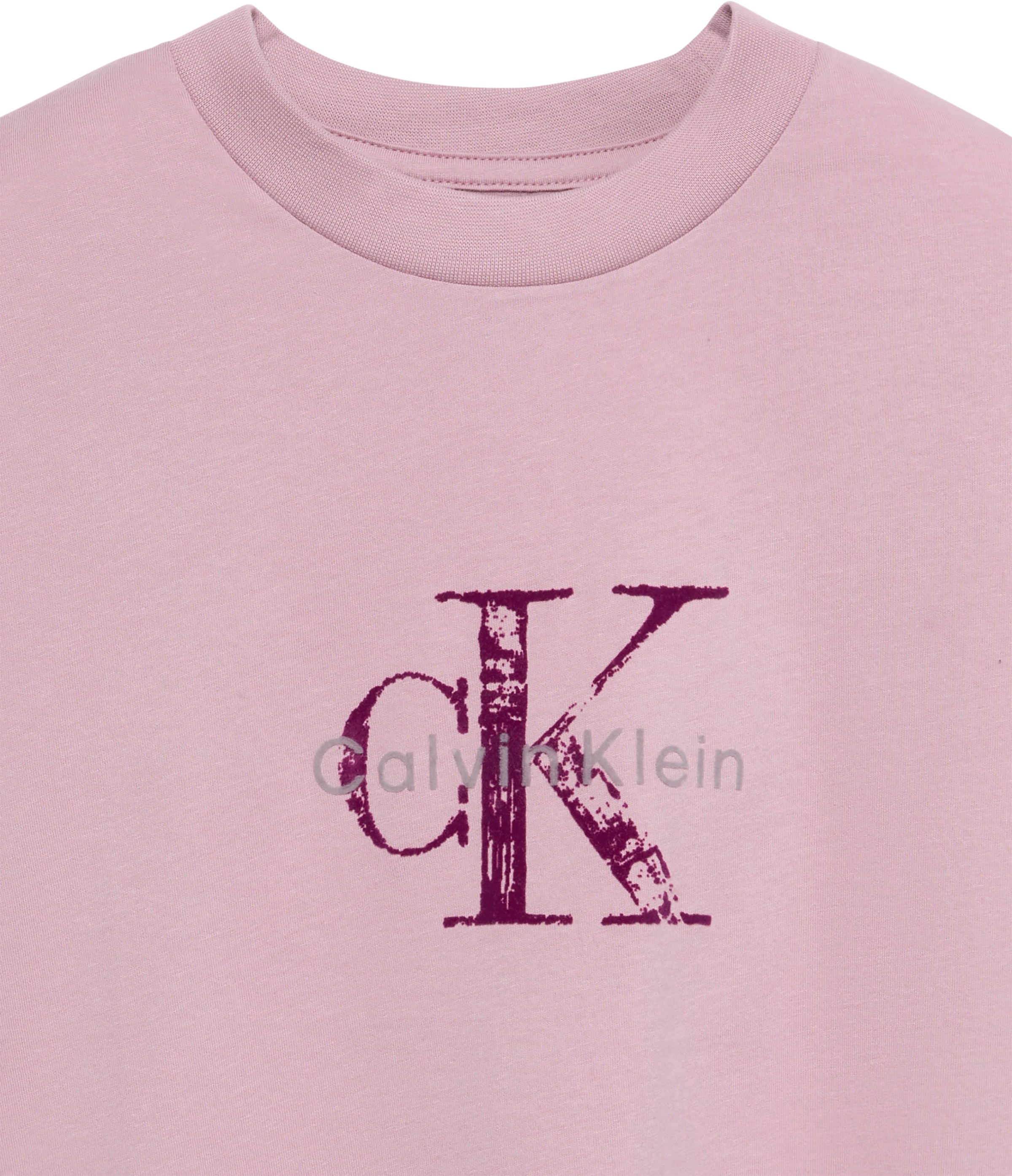 Calvin Klein Jeans T-Shirt »BOXY HAND DRAWN MONOLOGO TEE« Regular fit, Logoschriftzug