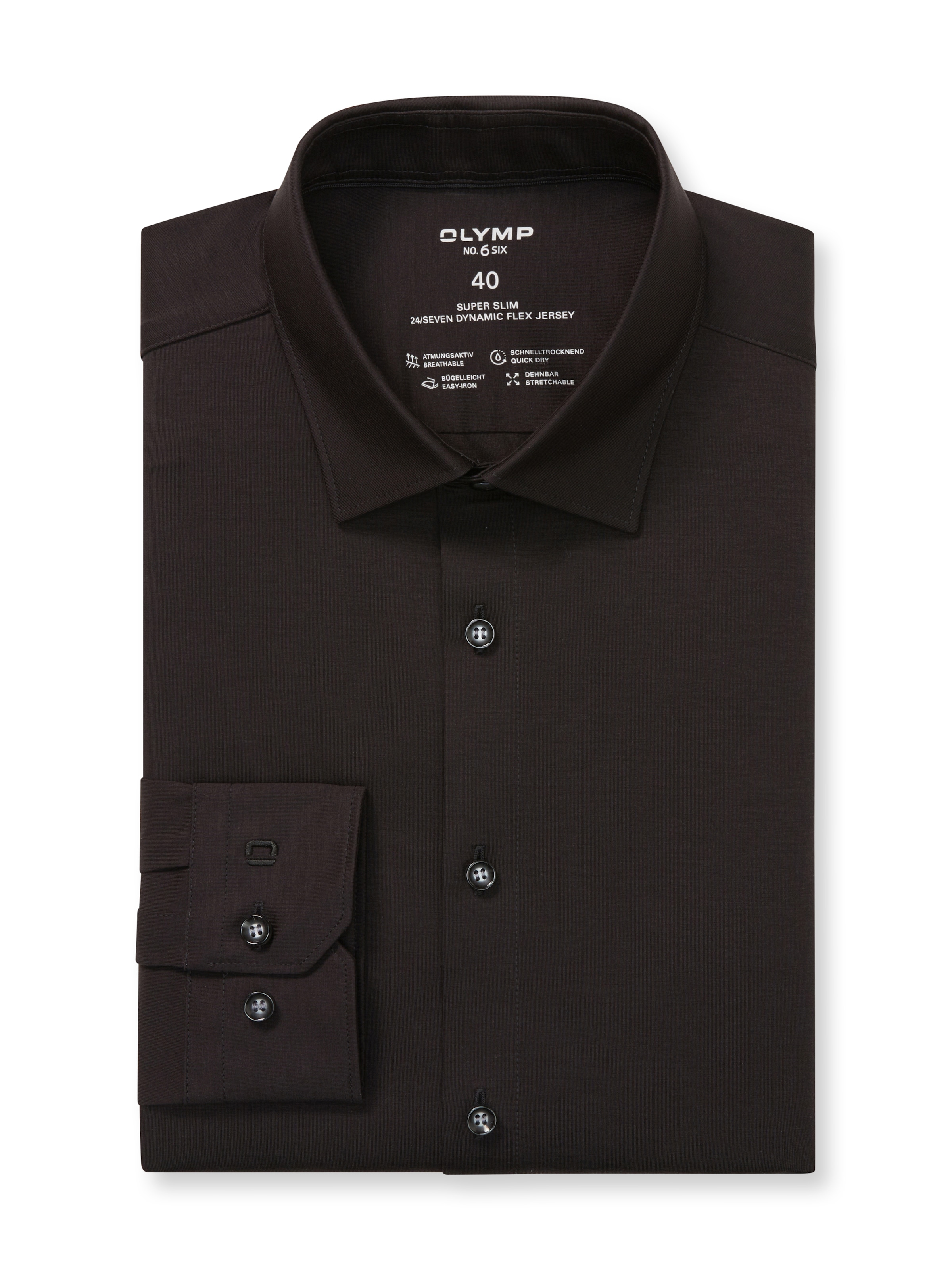 OLYMP Businesshemd »No. Six 24/Seven super slim« in  bequemer Jersey-Qualität
