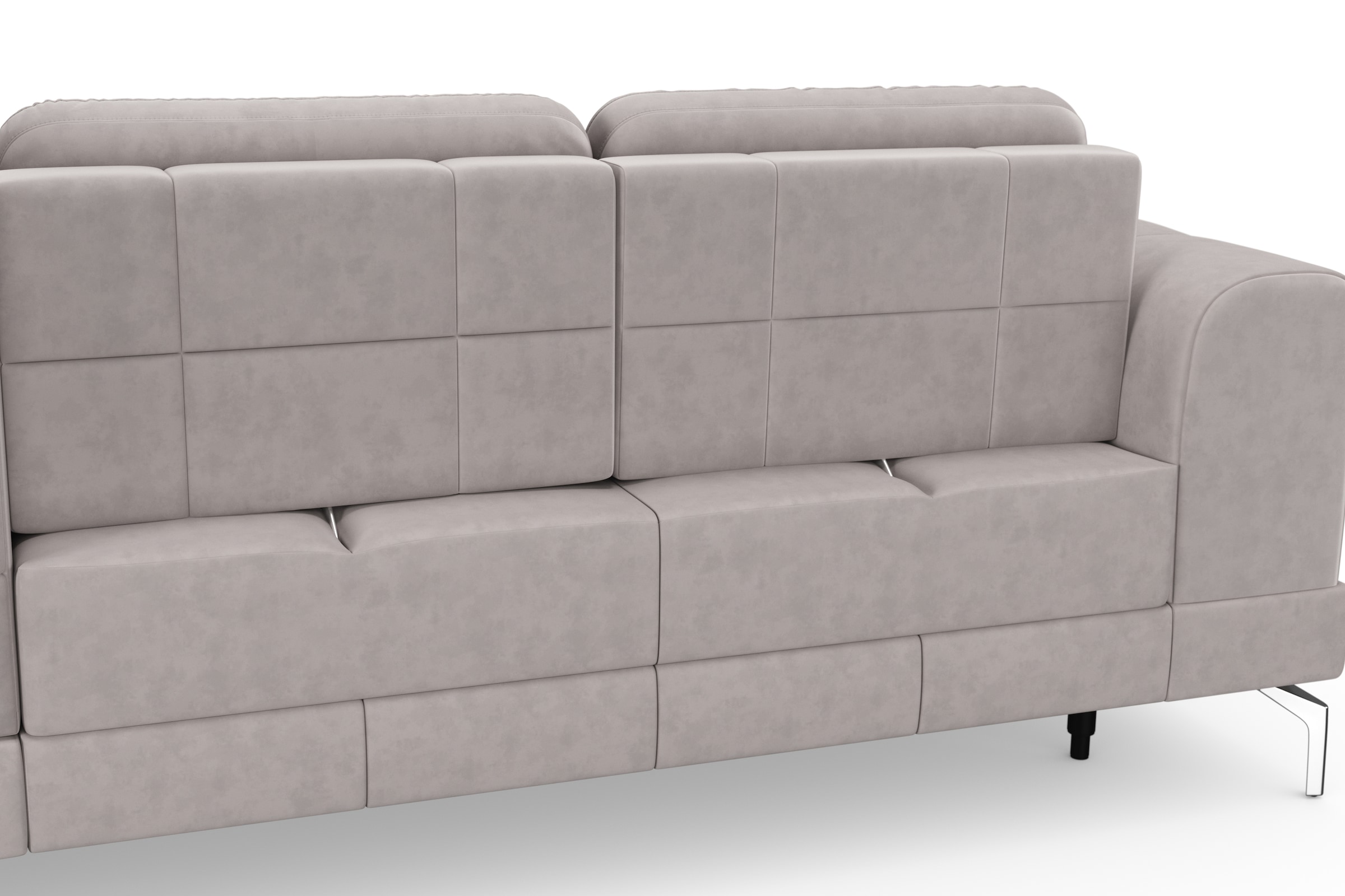 sit&more Ecksofa »Bendigo L-Form«, inklusive Sitztiefenverstellung, Bodenfreiheit 15 cm, 2 Fußfarben