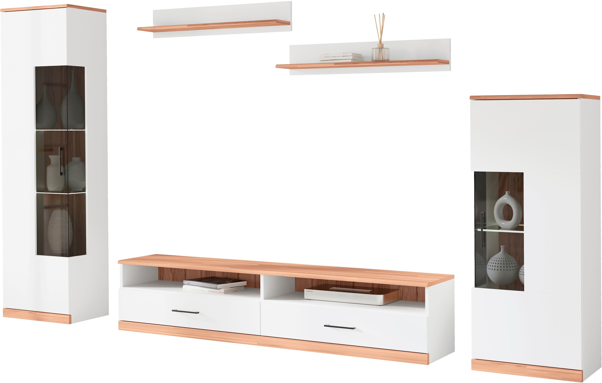 OTTO home Wohnwand »Ribe Wohnwand Set-5 St.« Set, 5 Stk. tlg.