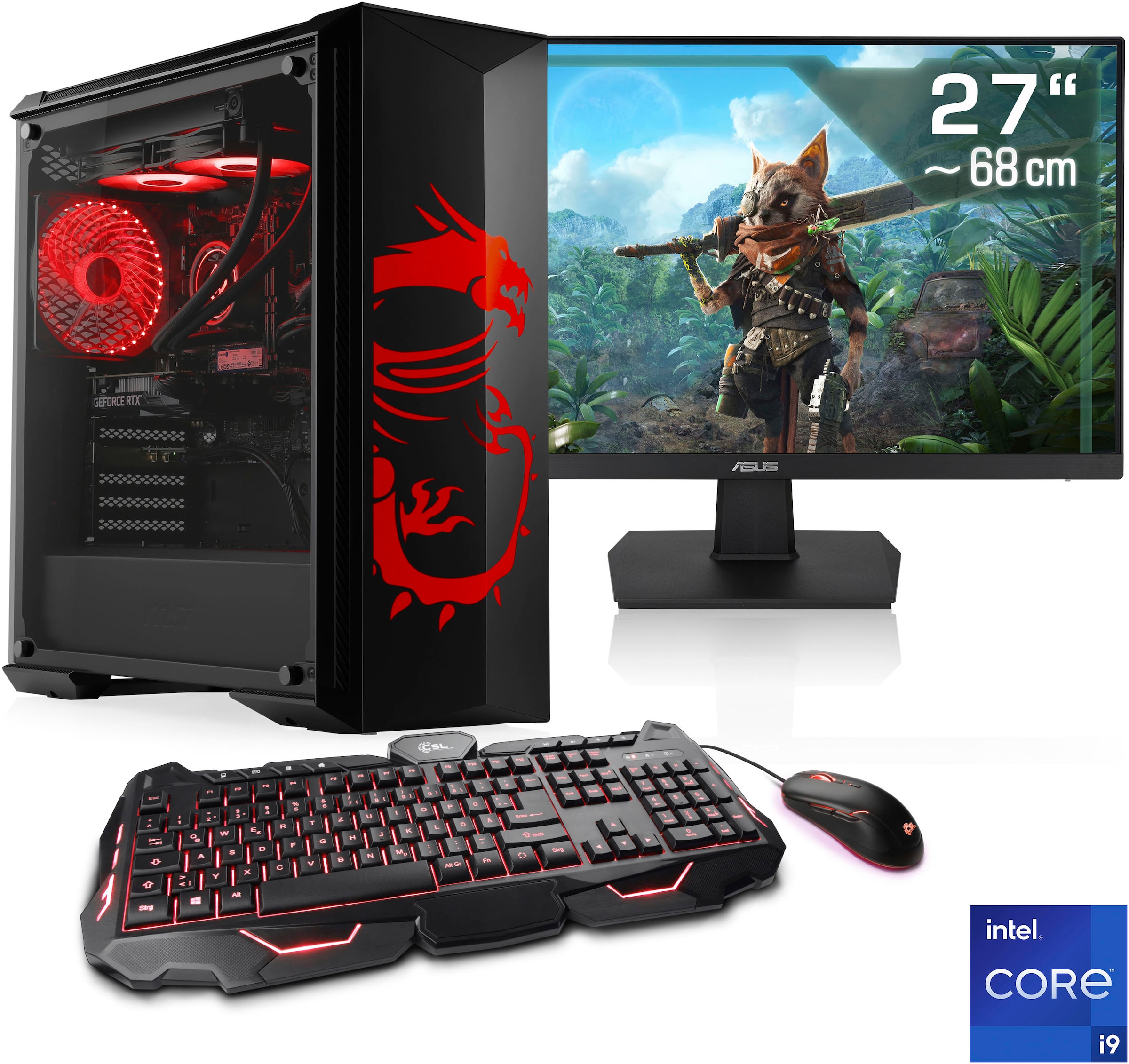 Gaming-PC-Komplettsystem »HydroX V29584 MSI Dragon Advanced Edition«