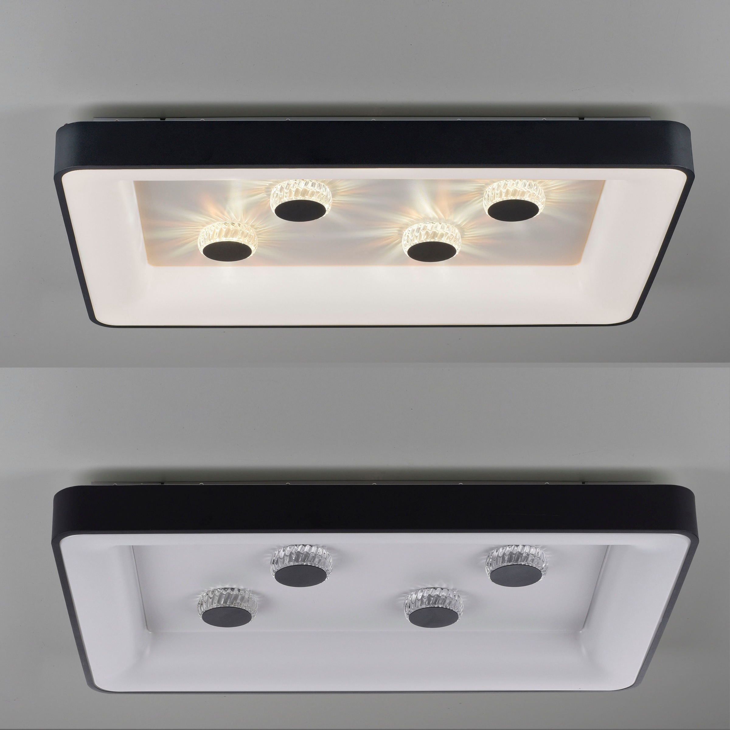 JUST LIGHT Deckenleuchte »VERTIGO« LED-Board 1 Stk. warmweiß - kaltweiß