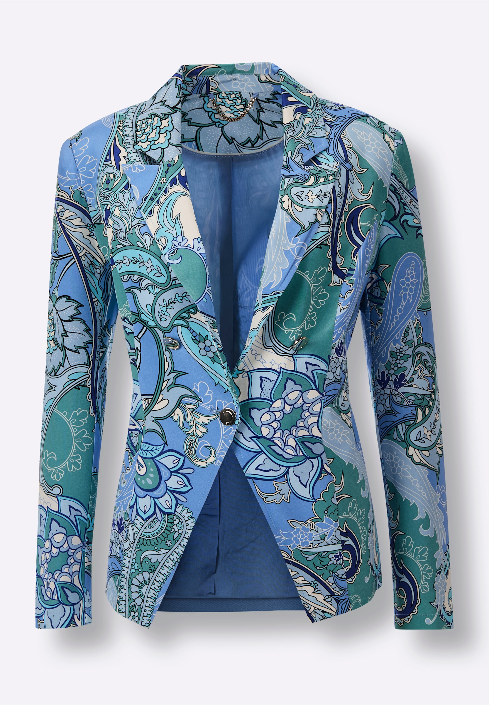 creation L Blusenblazer »Seiden-Blazer Blazer aus reiner, edler Seide«
