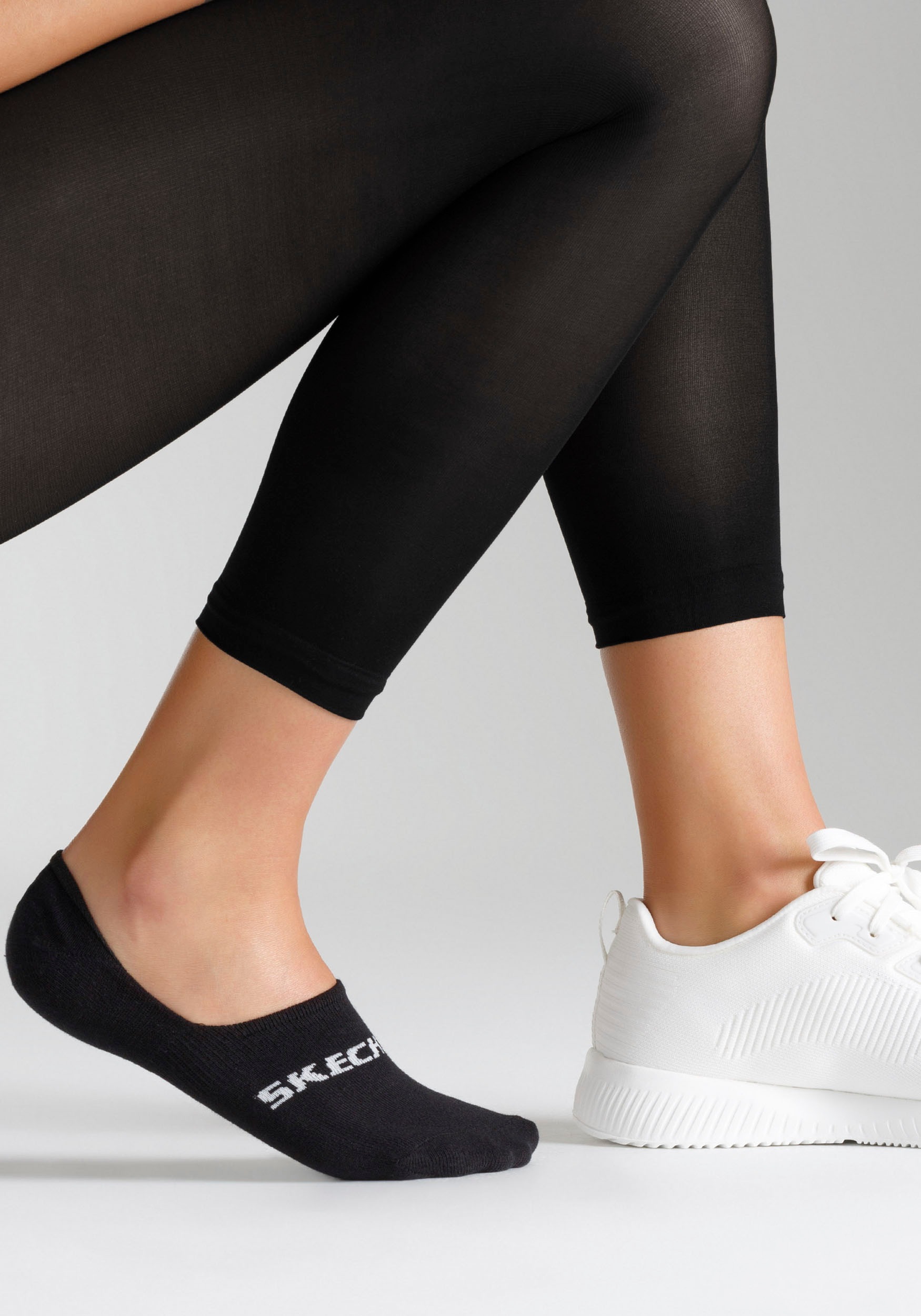 Skechers Füßlinge »mesh ventilation«, (6er Pack), mit weichem Bund