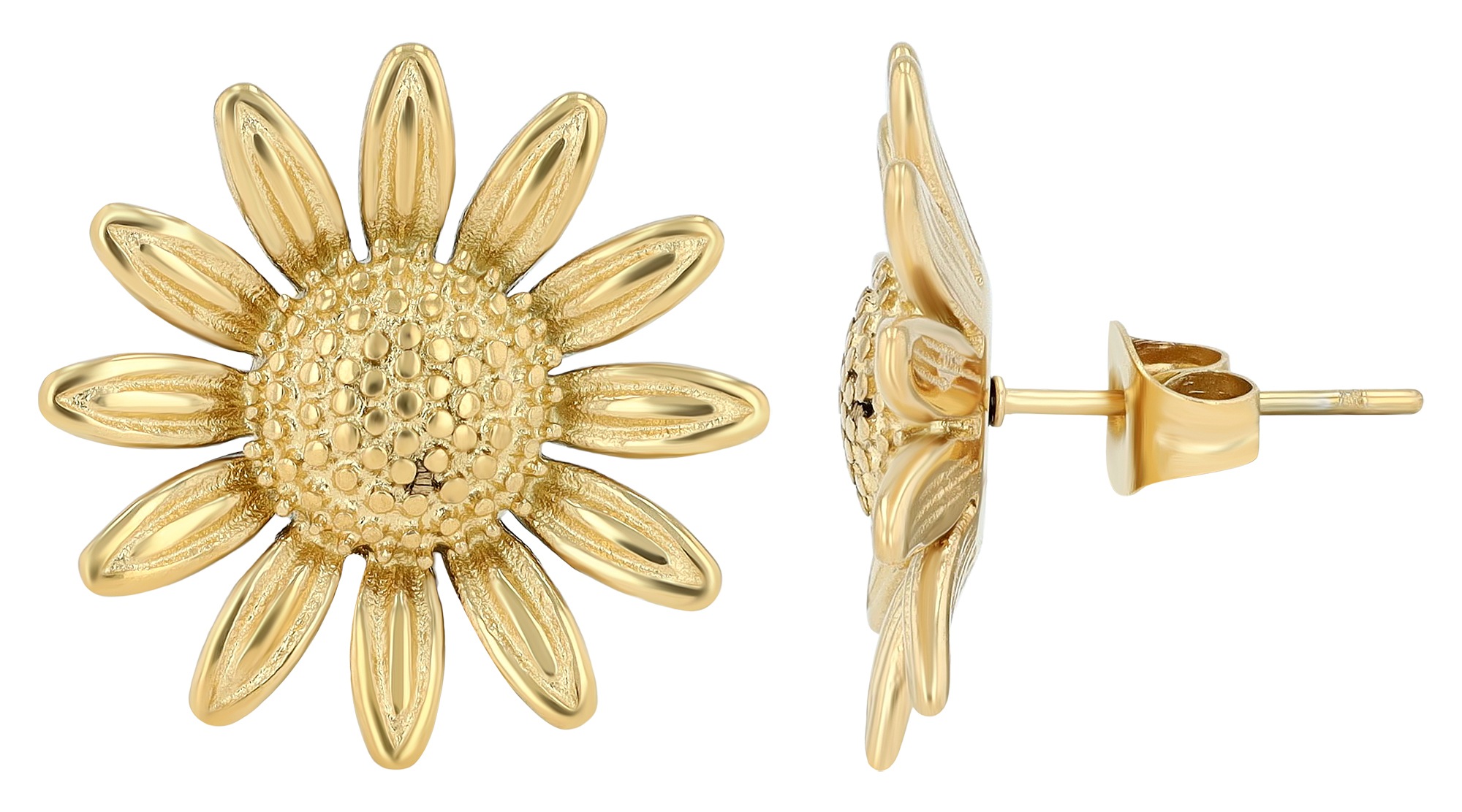 Adelia´s Paar Ohrstecker »Damen Ohrringe ¿ Ohrstecker Sonne aus Edelstahl«