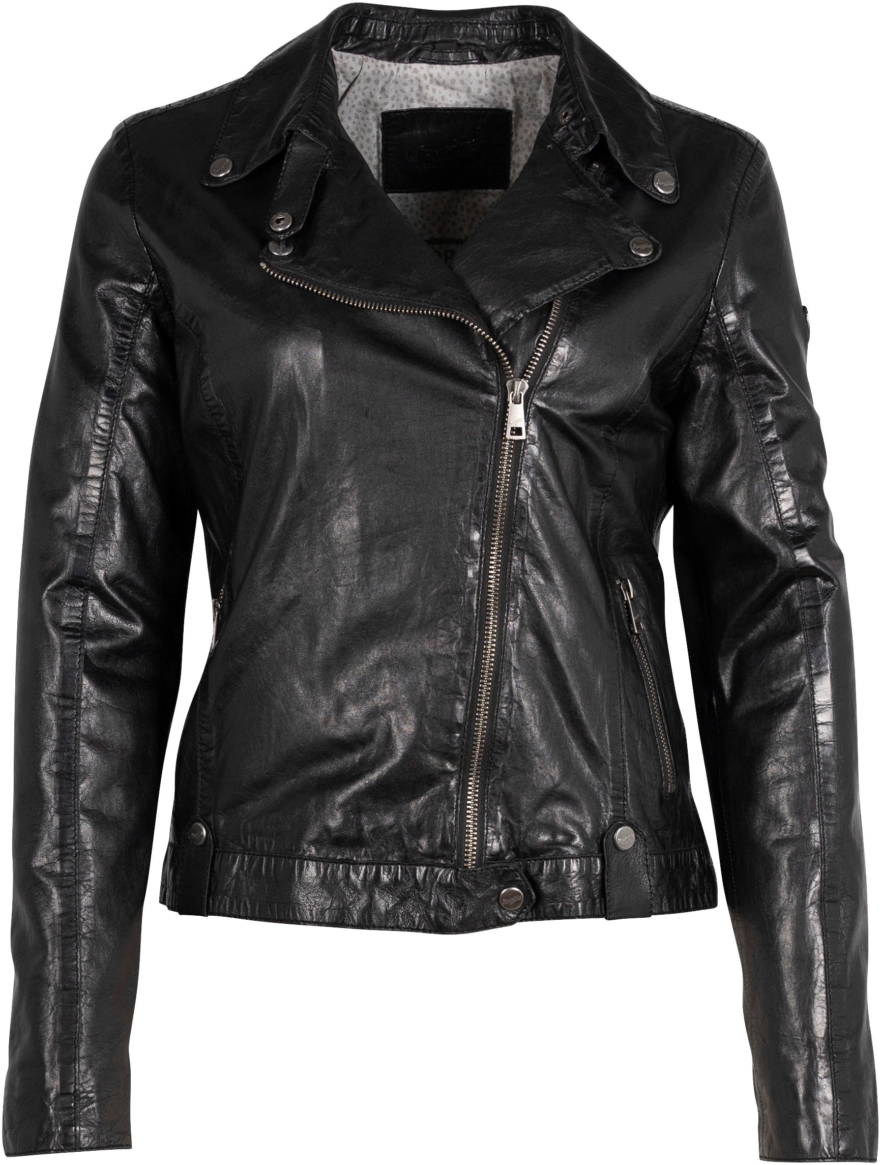 Mauritius Lederjacke »MWFayola«, mit Umlegekragen
