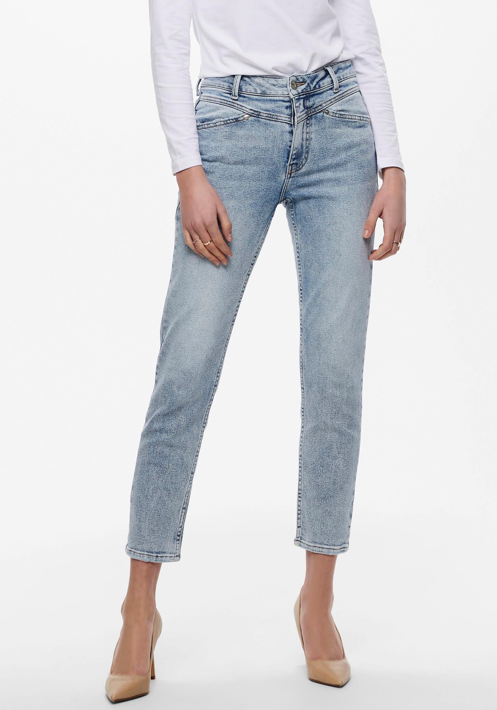 Only Ankle-Jeans »ONLERICA LIFE MID ST ANKLE CUT«