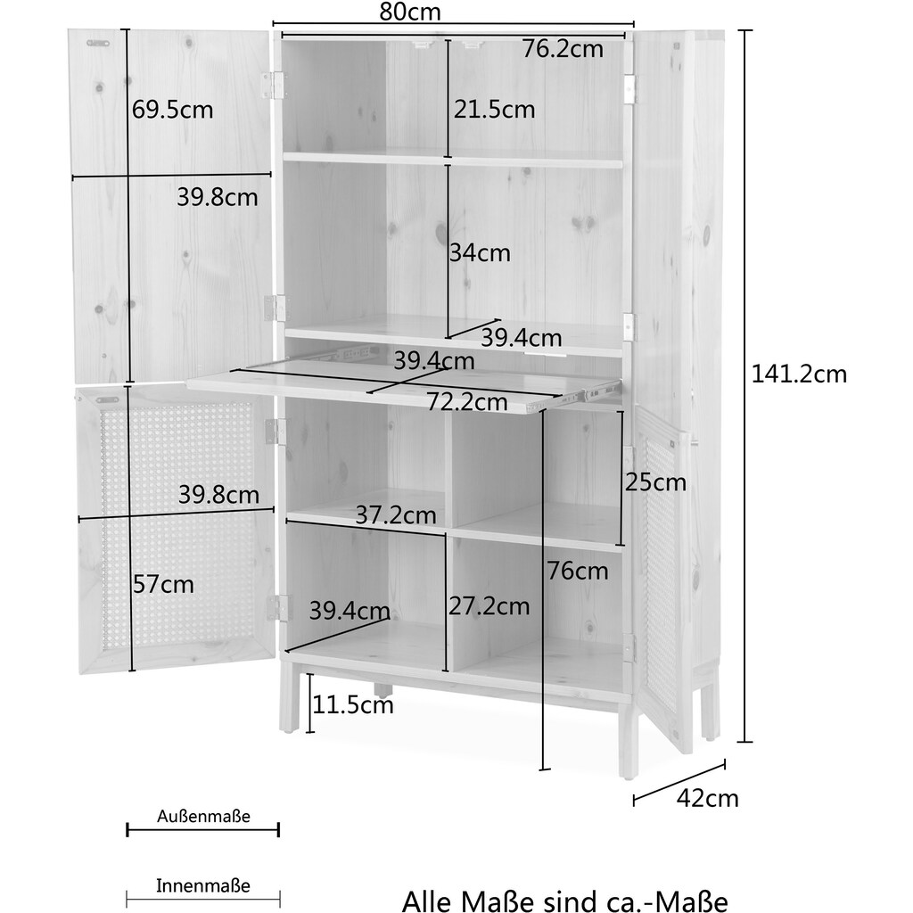 andas Highboard »Gatwick«