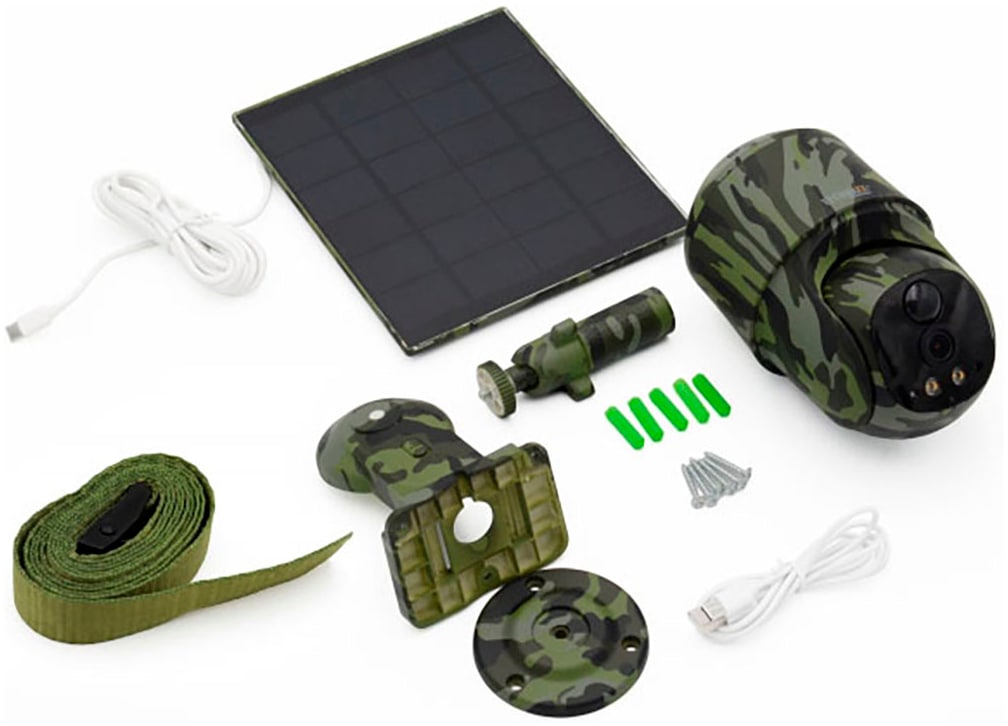 Technaxx Überwachungskamera »4G PT Dome TX-290 mit Solarmodul« Außenbereich