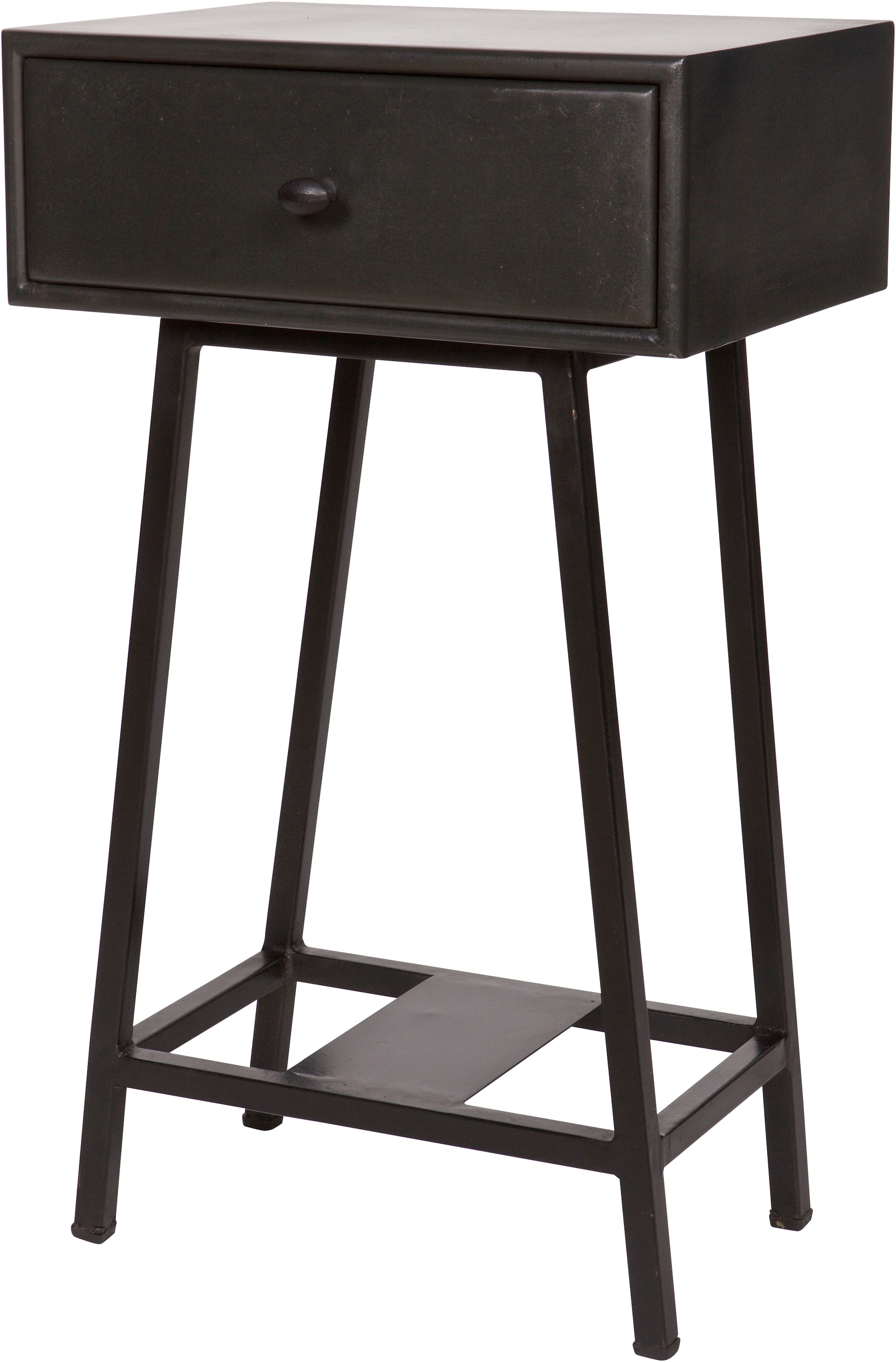 WOOOD Beistelltisch »Skybox aus Mangoholz mit Schublade, farbig lackiert, 40x30x70 cm« Schublade Innenmaß 34x24x9,5 cm, Holz farbig behandelt