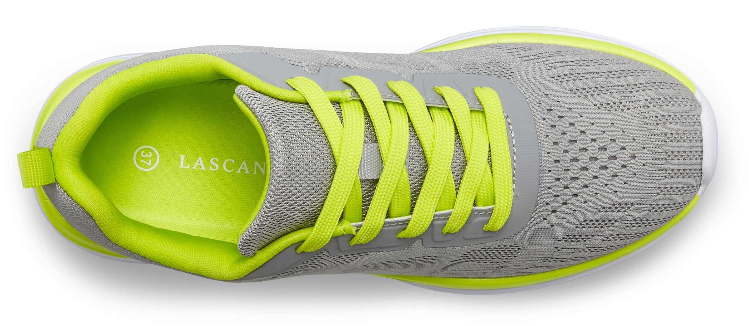 LASCANA Sneaker »Freizeitschuh, Halbschuh, Turnschuhe,«  mit farbigen Details im sportiven Look VEGAN