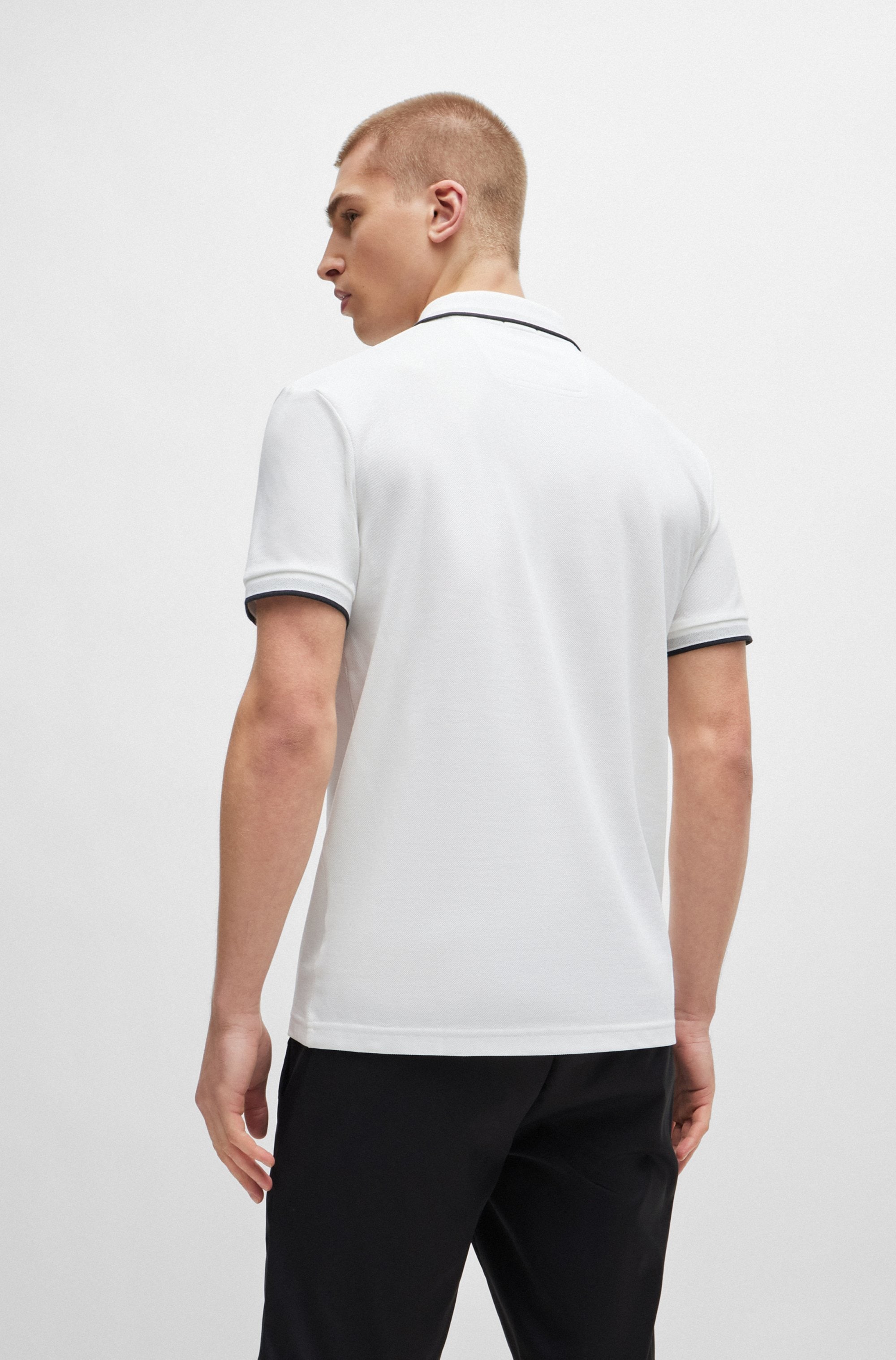 BOSS GREEN Poloshirt »Paddy«, mit kontrastfarbenen Streifen am Kragen