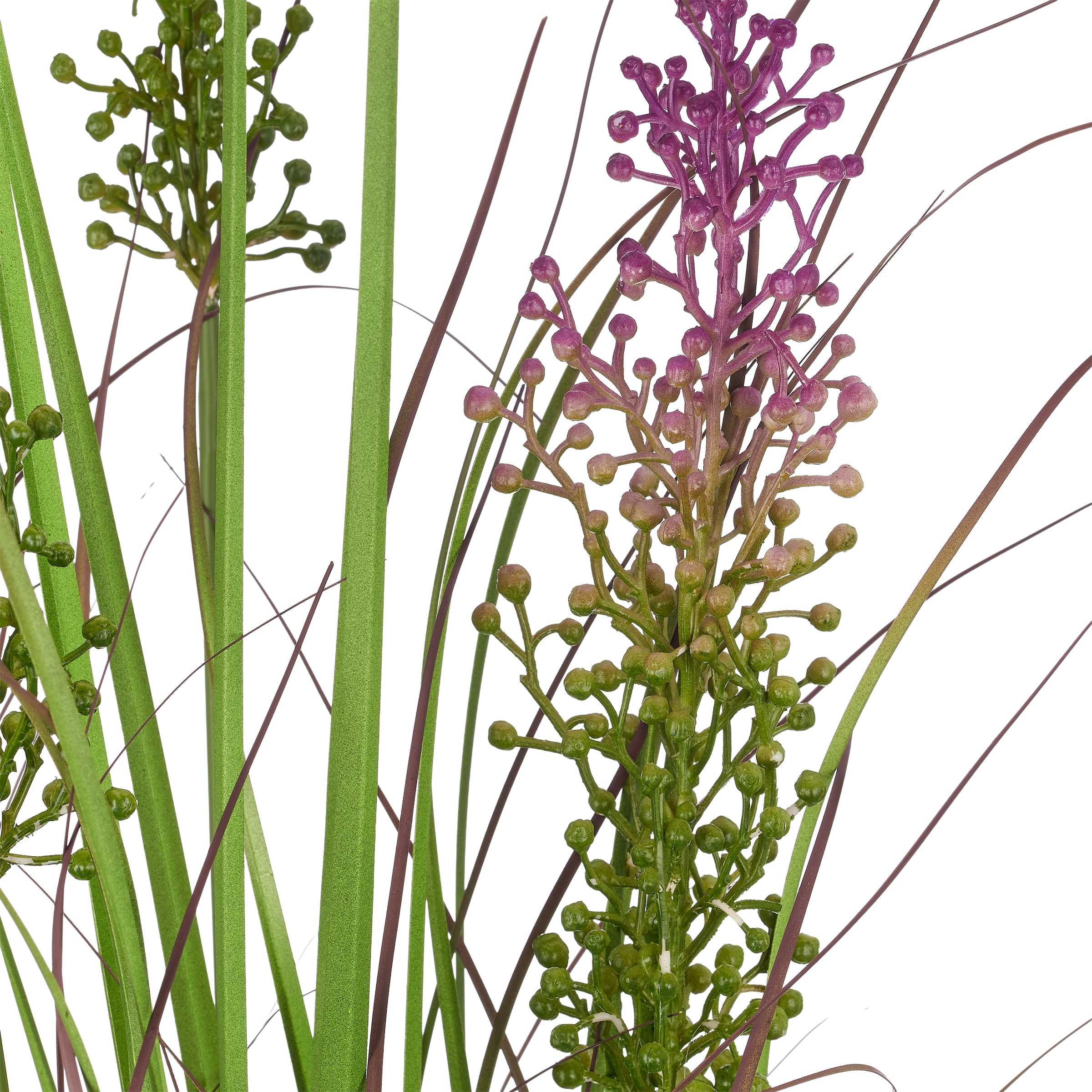 Creativ green Kunstgras »Grasbusch Pennisetum« mit dekorativen Blüten