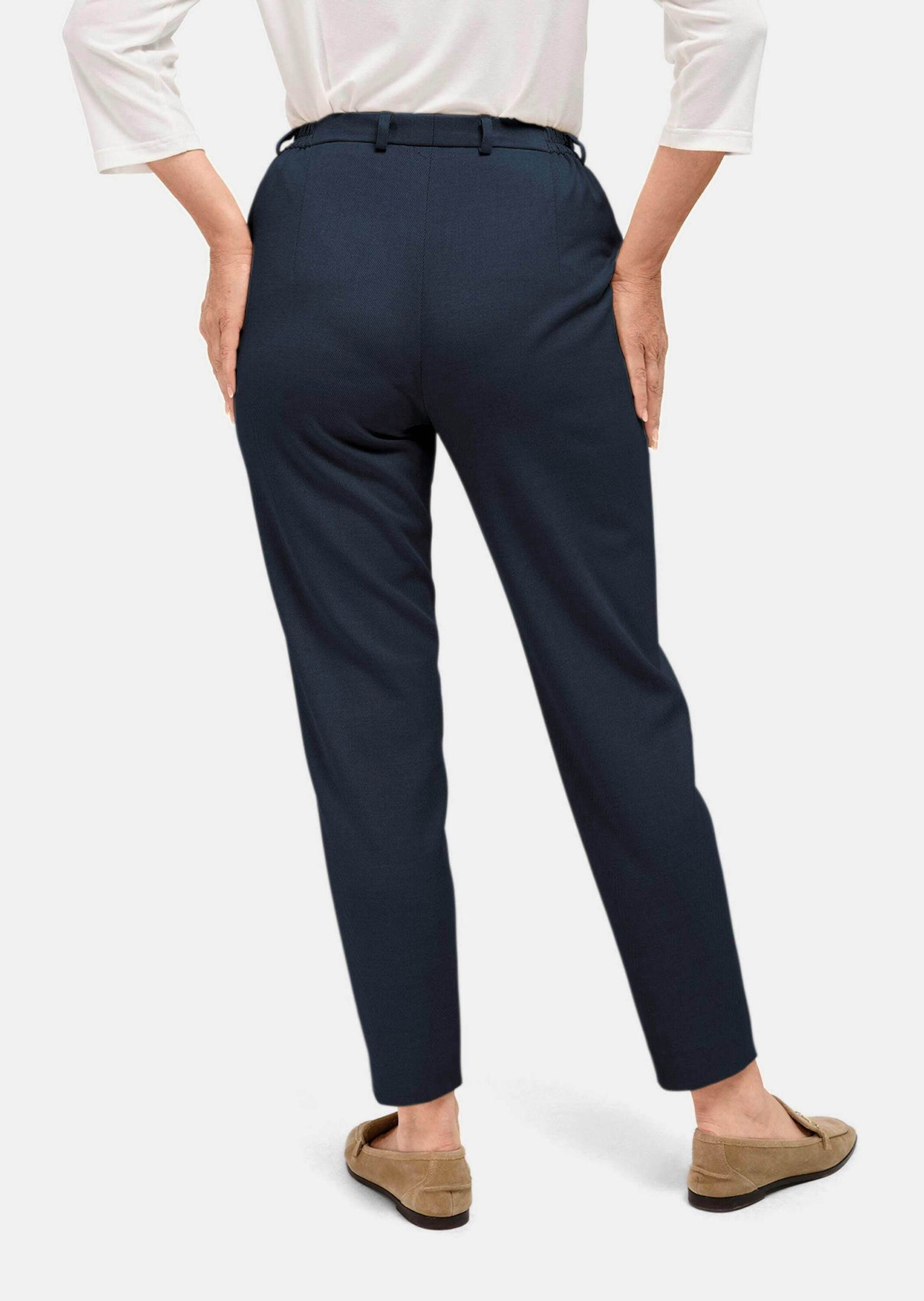 GOLDNER Stoffhose »Hose Anna mit Rippenstruktur«