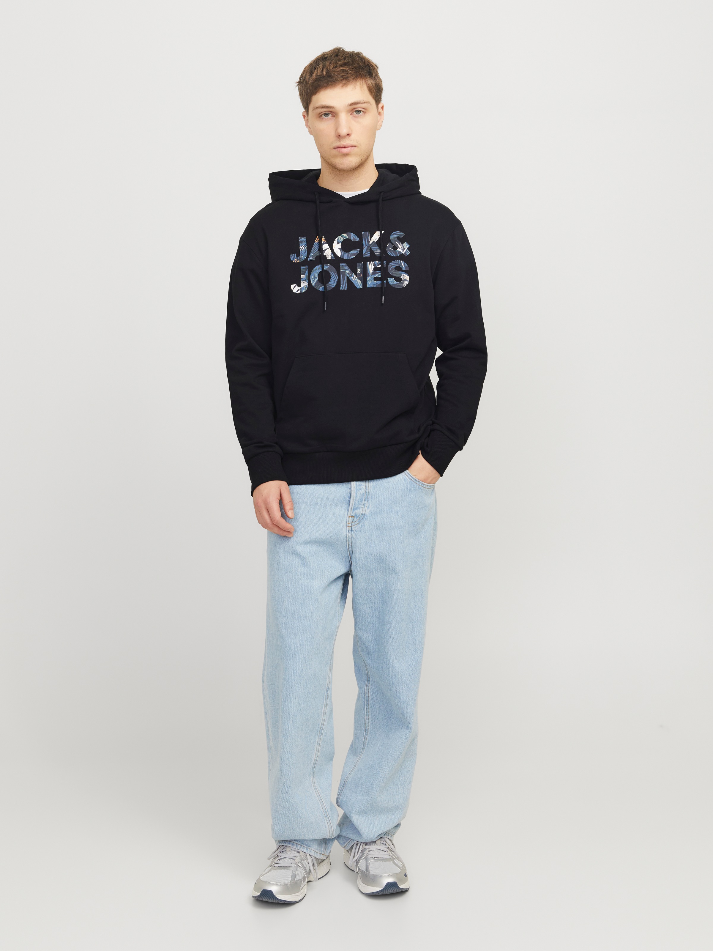 Jack & Jones Kapuzensweatshirt »JJEBRYAN CORP LOGO SWEAT HOOD NOOS«, mit Logo Druck