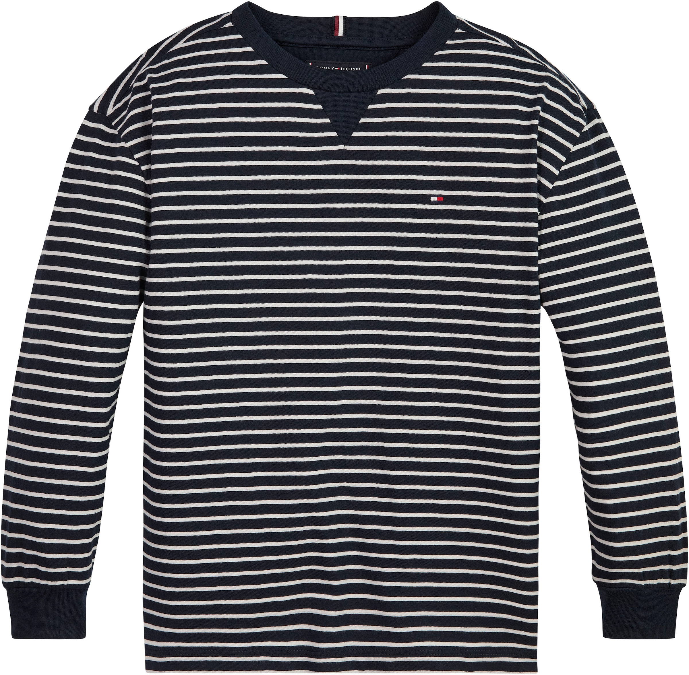 Tommy Hilfiger Langarmshirt »ESSENTIAL STRIPES TEE L/S«