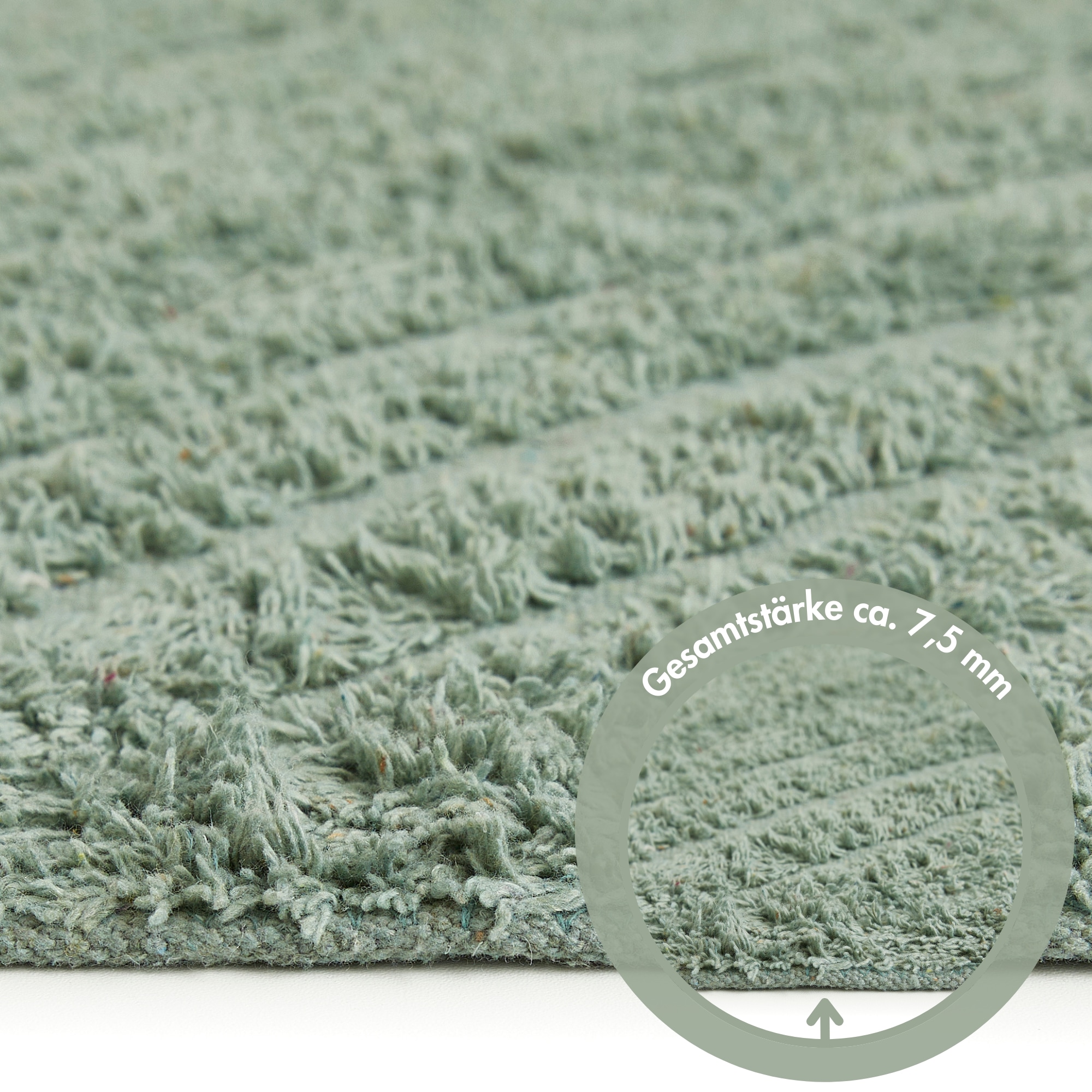 Andiamo Badematte »Havanna, 50x80 cm« Höhe 7,5 mm fußbodenheizungsgeeignet | schnell trocknend Badteppich, Uni Farben, Hoch-Tief Effekt, verschiedene Designs