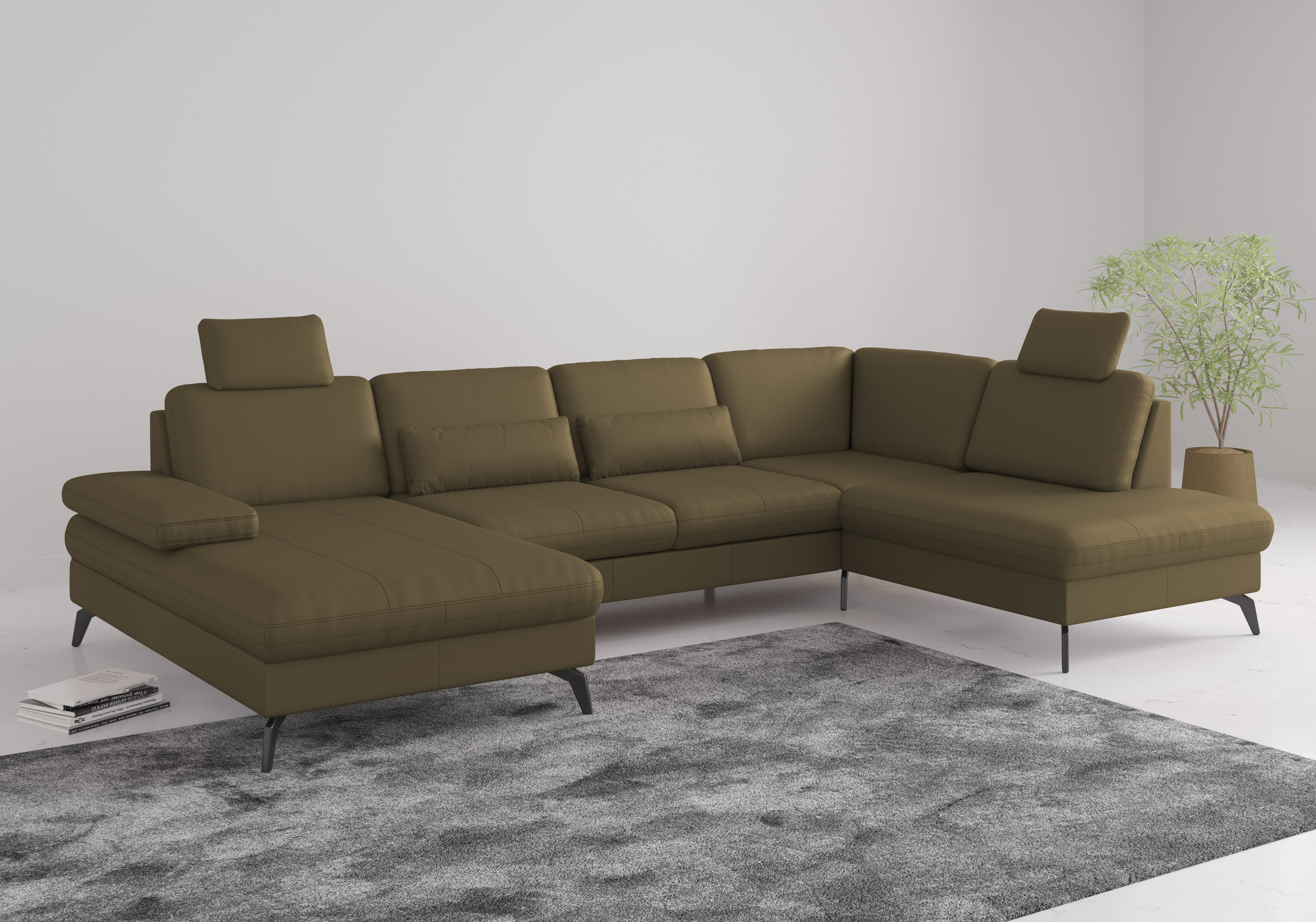 sit&more Wohnlandschaft "Morris Jubi" wahlweise mit Armteilverstellung, Schlaffunktion & Bettkasten