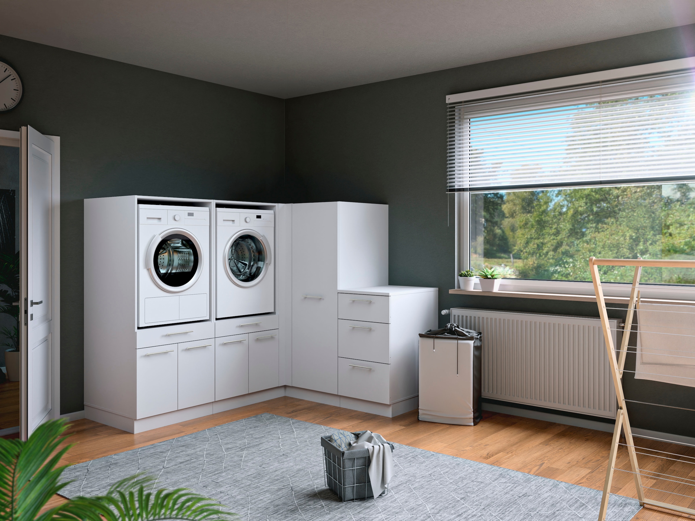 Laundreezy Mehrzweckschrank-Set »Laundreezy, 4-tlg. Mehrzweckschrank-Set B/H/T 203/162/68 cm« 4 Stk. tlg.