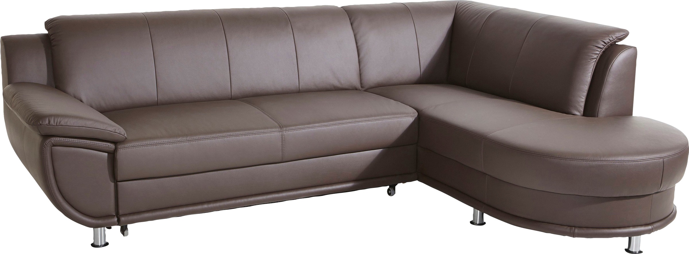 TRENDMANUFAKTUR Ecksofa »Rondo, zeitlos und elegant, OTTOs Choice, bequem, L-Form«, wahlweise mit Federkern, wahlweise mit Bettfunktion
