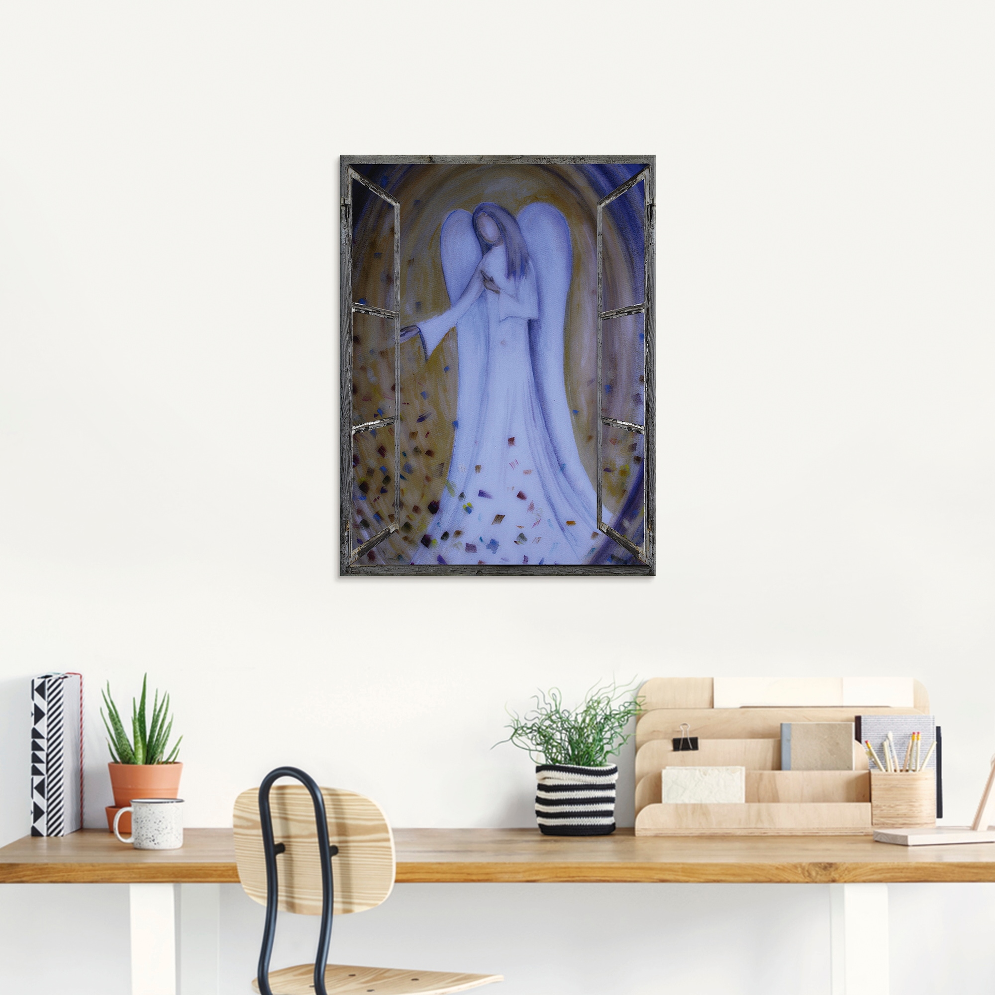 Artland Glasbild »Fensterblick - Engel«, Religion, (1 St.), in verschiedenen Größen