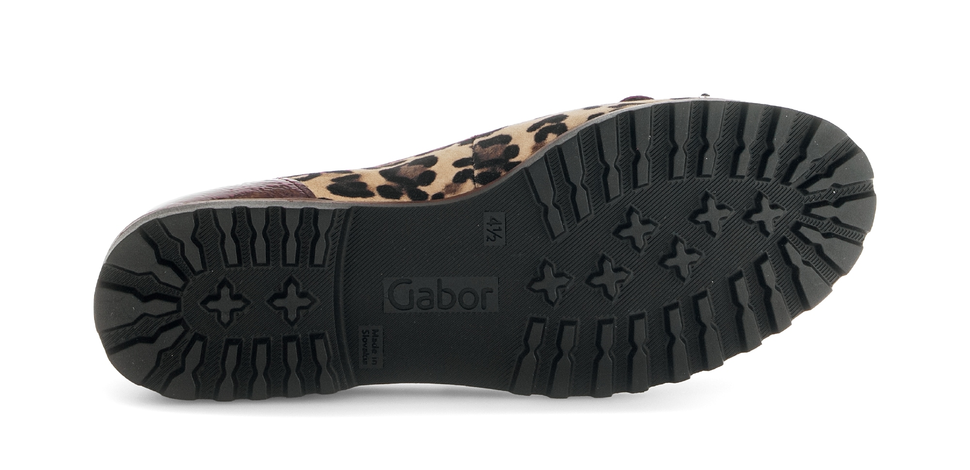 Gabor Ballerina  , Blockabsatz, Businessschuh, Schlupfschuh im angesagten Leo-Look