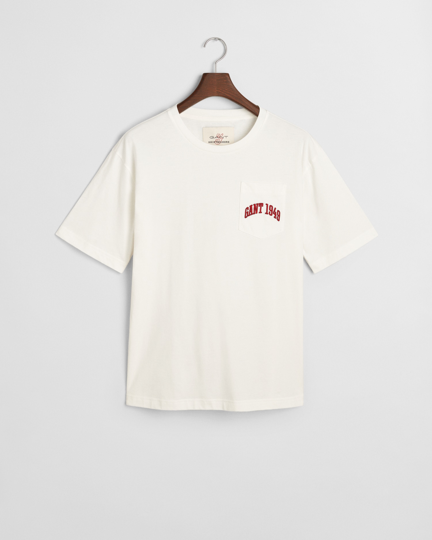 Gant T-Shirt »POCKET GRAPHIC TSHIRT«, Grafische GANT-Stickerei auf der Brusttasche