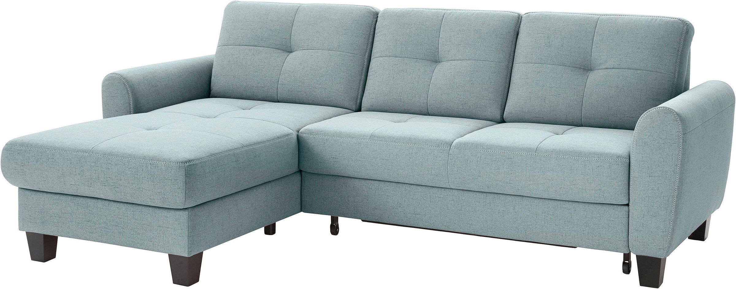 sit&more Ecksofa »Varese L-Form«, mit Federkern, wahlweise mit Bettfunktion und Stauraum