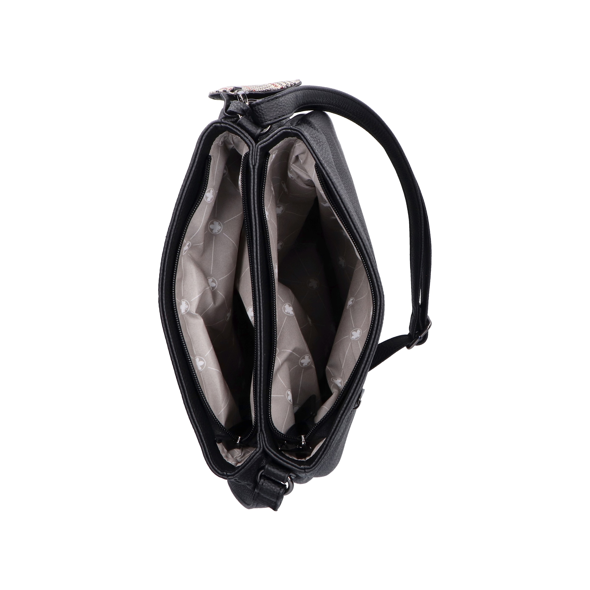 Rieker Umhängetasche, Schultertasche, Damen Handtasche mit zwei Hauptfächern