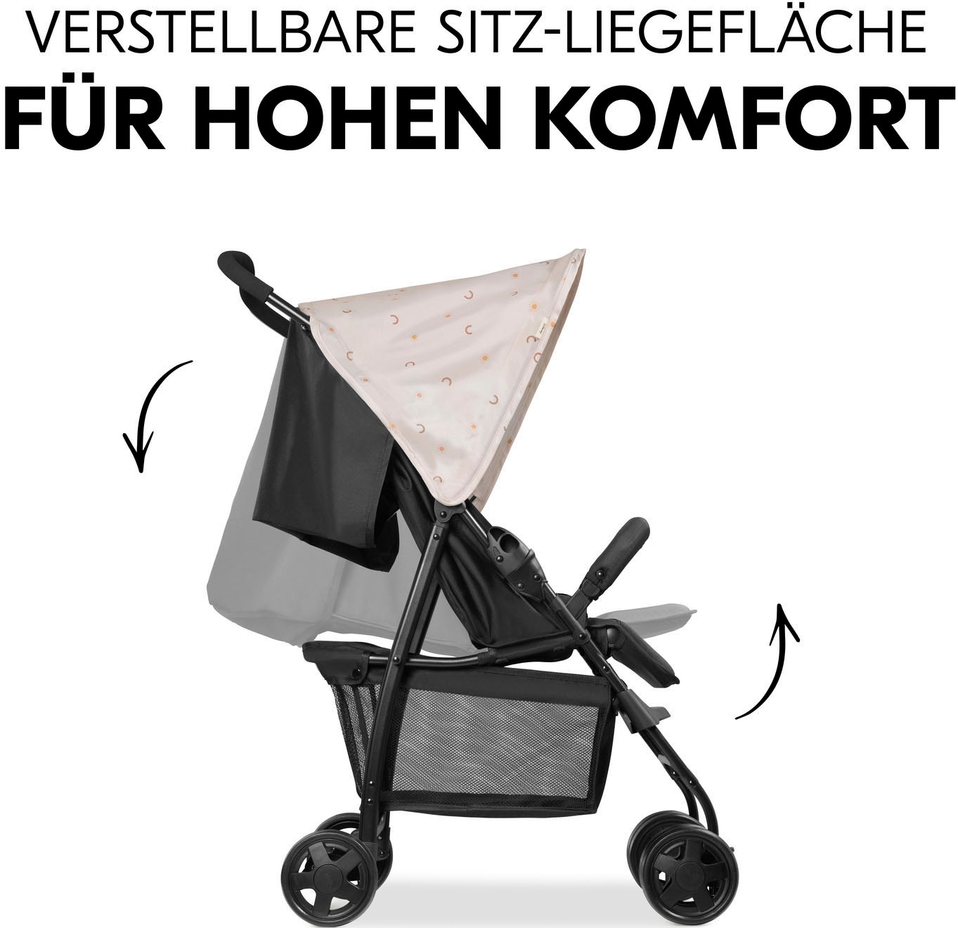 Hauck Sportbuggy »Sport Buggy Winnie Pooh«, 15 kg, mit schwenk- und feststellbaren Vorderrädern