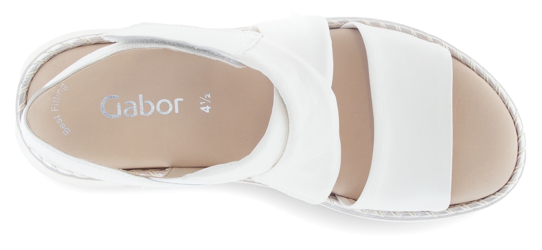 Gabor Sandalette, Plateau, Sommerschuh, Rimchensandale mit Best Fitting-Ausstattung