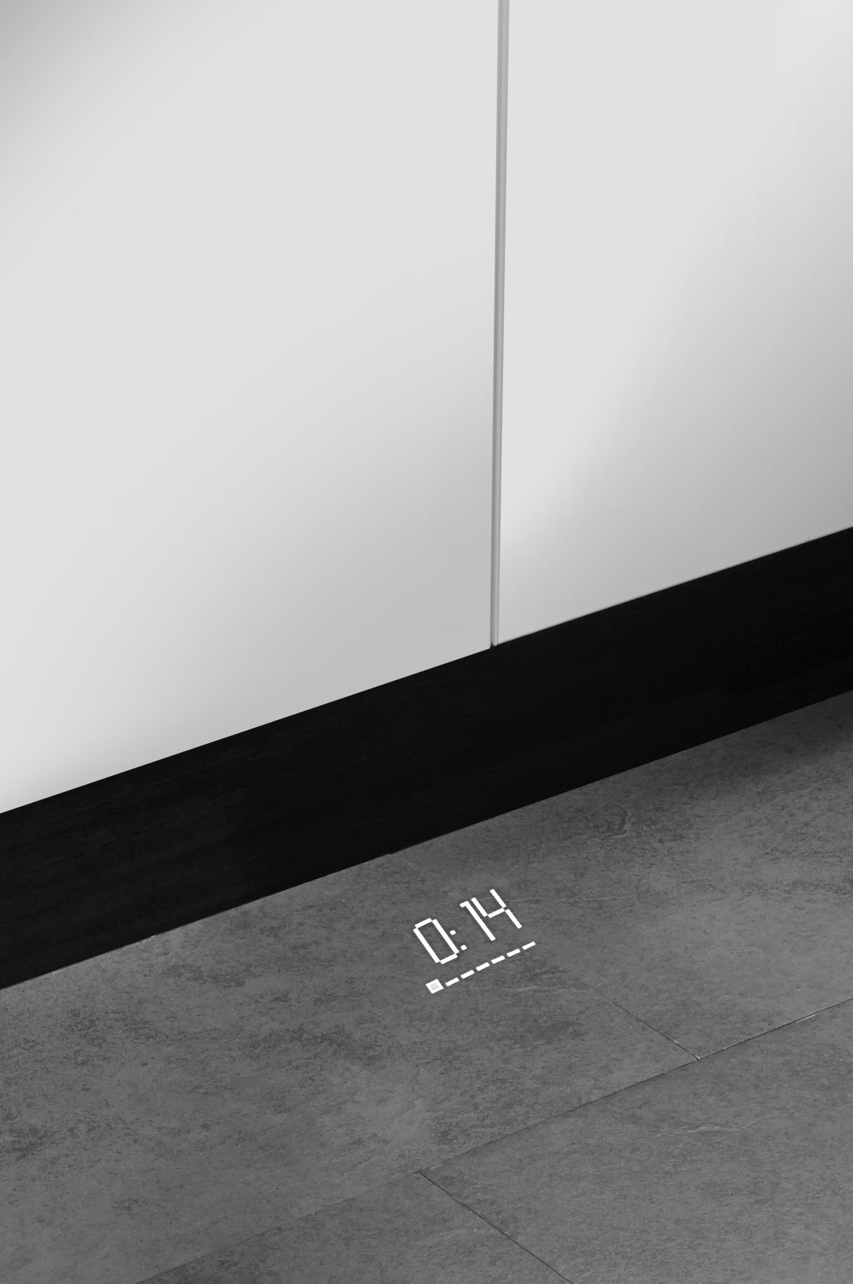 NEFF vollintegrierbarer Geschirrspüler N 50 »S855EKX14E«, 9 Maßgedecke, Time Light: auf den Boden projizierte Restlaufzeit