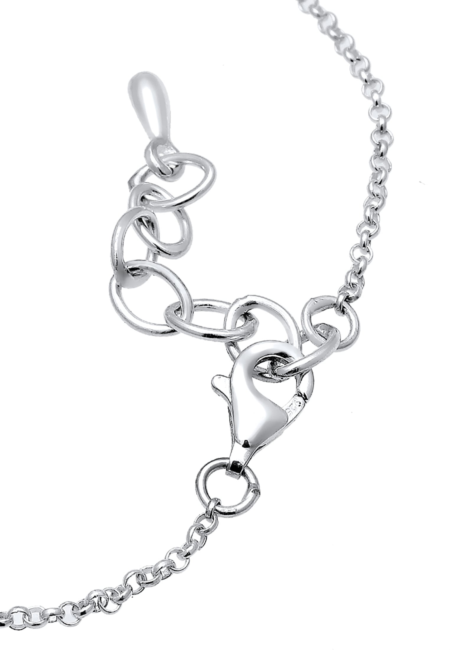 Elli Choker »Halskette Choker Plättchen Anhänger 925 Sterling Silber«