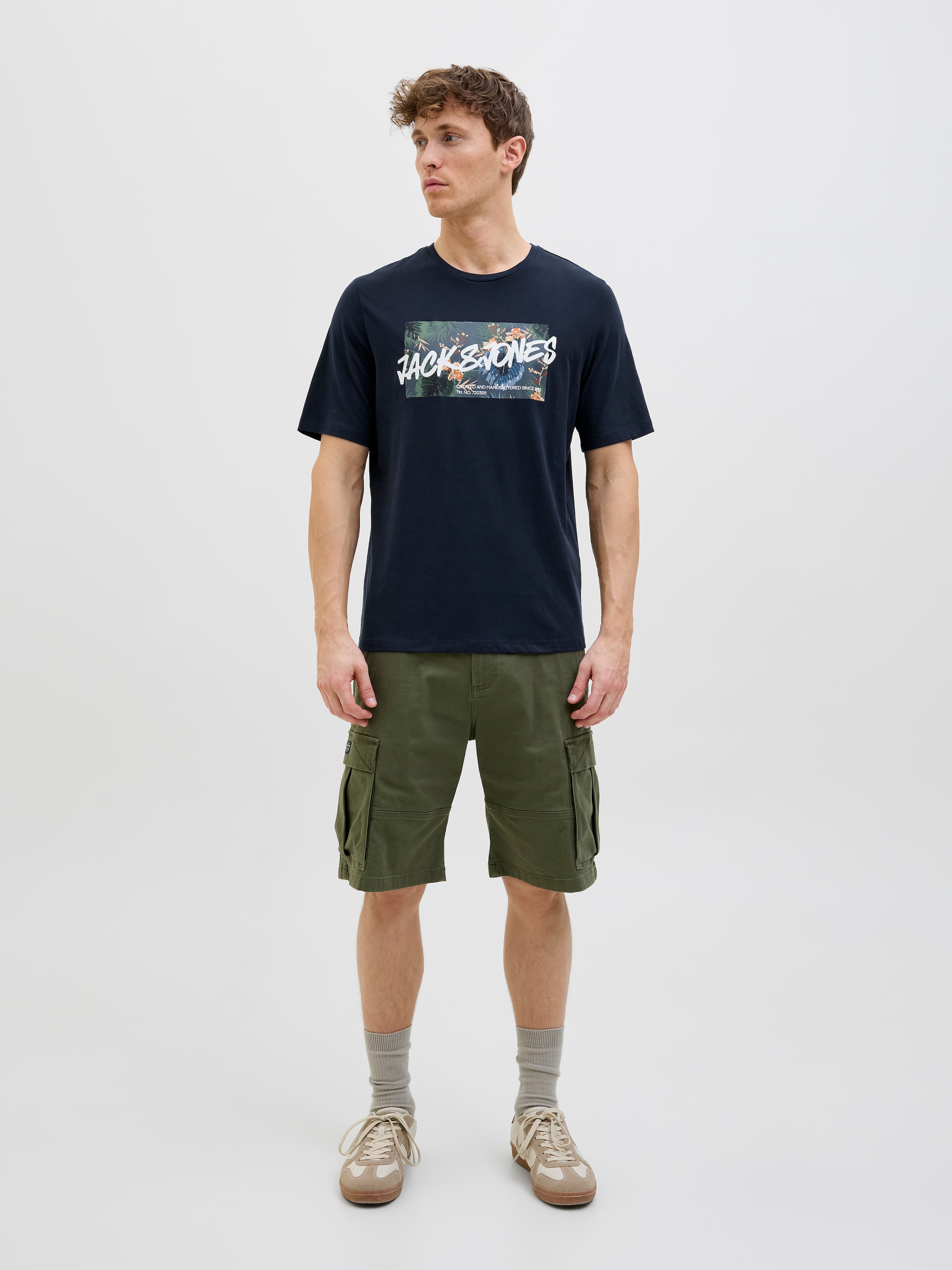 Jack & Jones Print-Shirt »JJHAWAII SHAPE TEE SS CREW NECK«