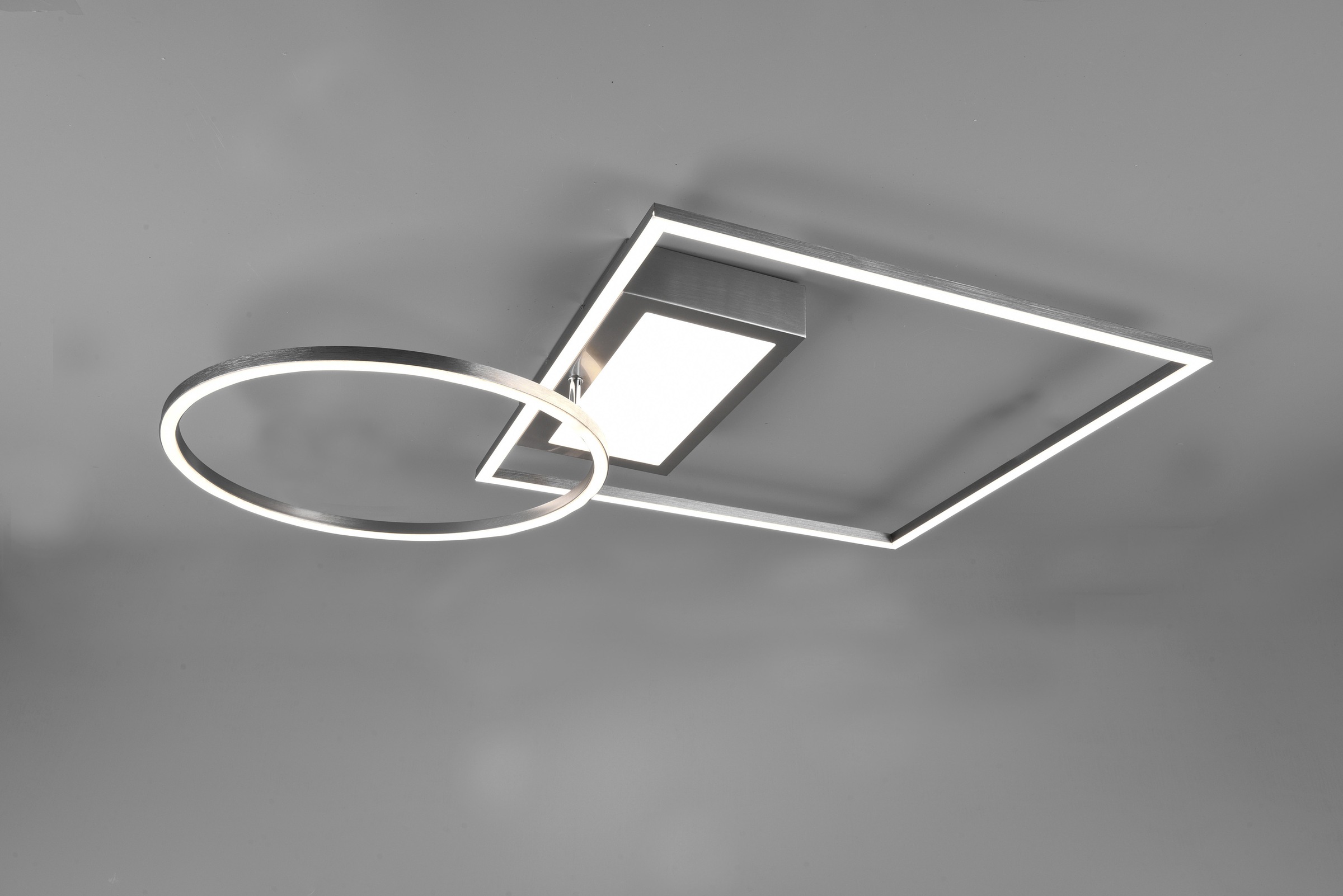 TRIO Leuchten LED Deckenleuchte »Downey« LED-Modul 1 Stk. Farbwechsler Lichtfarbe stufenlos einstellbar, Memory Funktion, intgrierter Dimmer