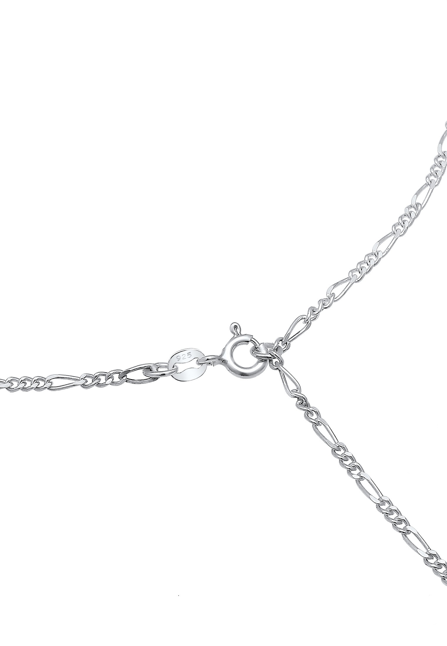 Elli Y-Kette »Halskette Y-Kette Figaro Basic Trend Verstellbar 925 Silber«