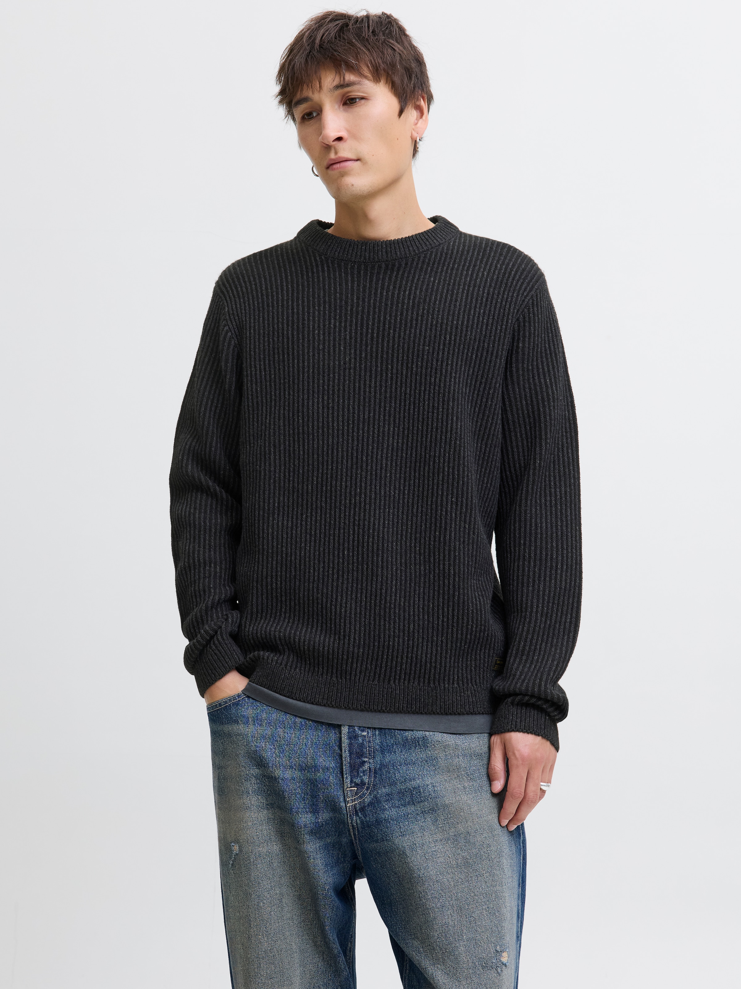 Jack & Jones Strickpullover »JJEDOVER KNIT CREW NECK SN«