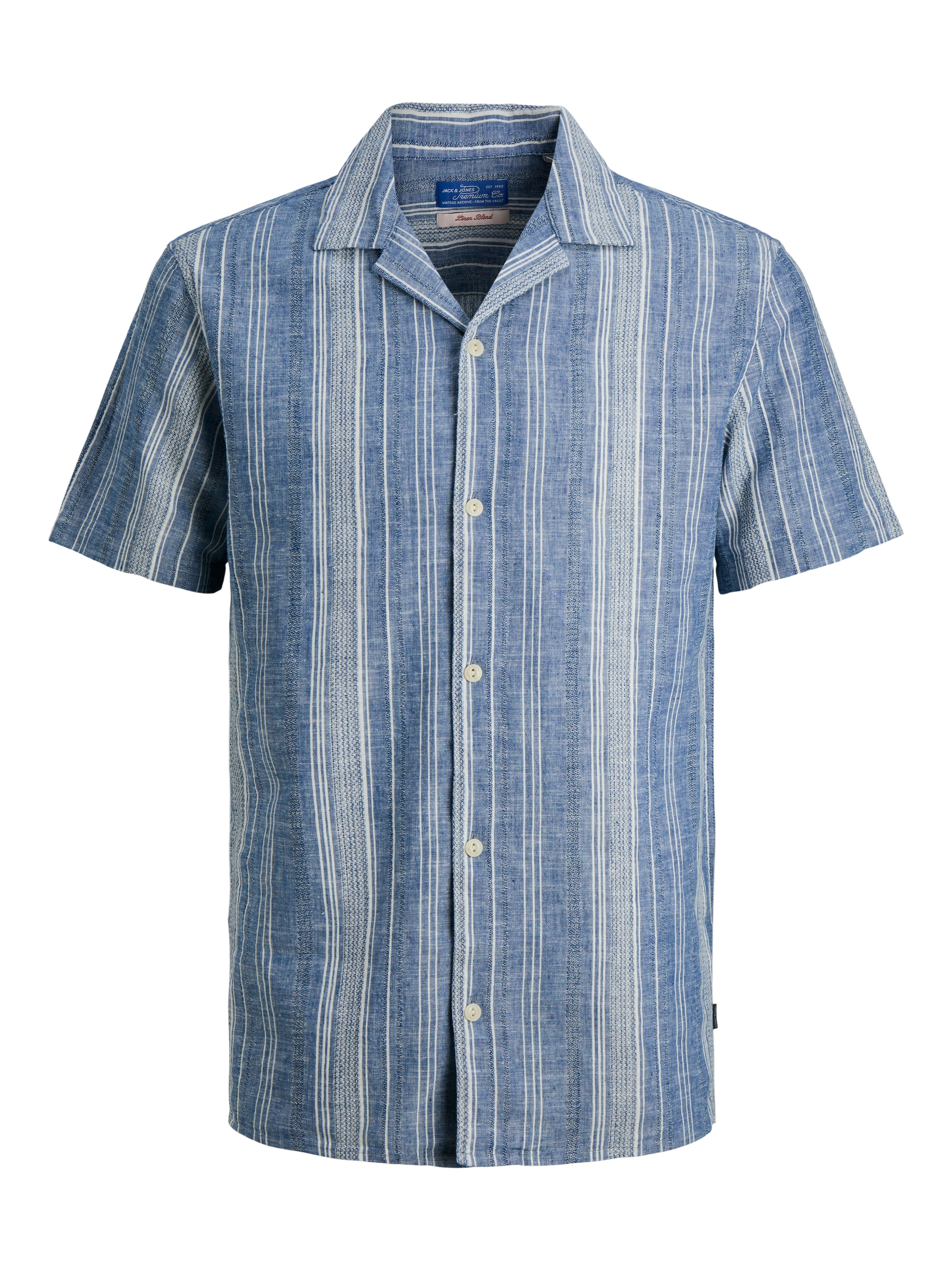 Jack & Jones Kurzarmhemd »JPRBLUSUMMER LIN. BLEN DOBBY SS SHIRT SN«