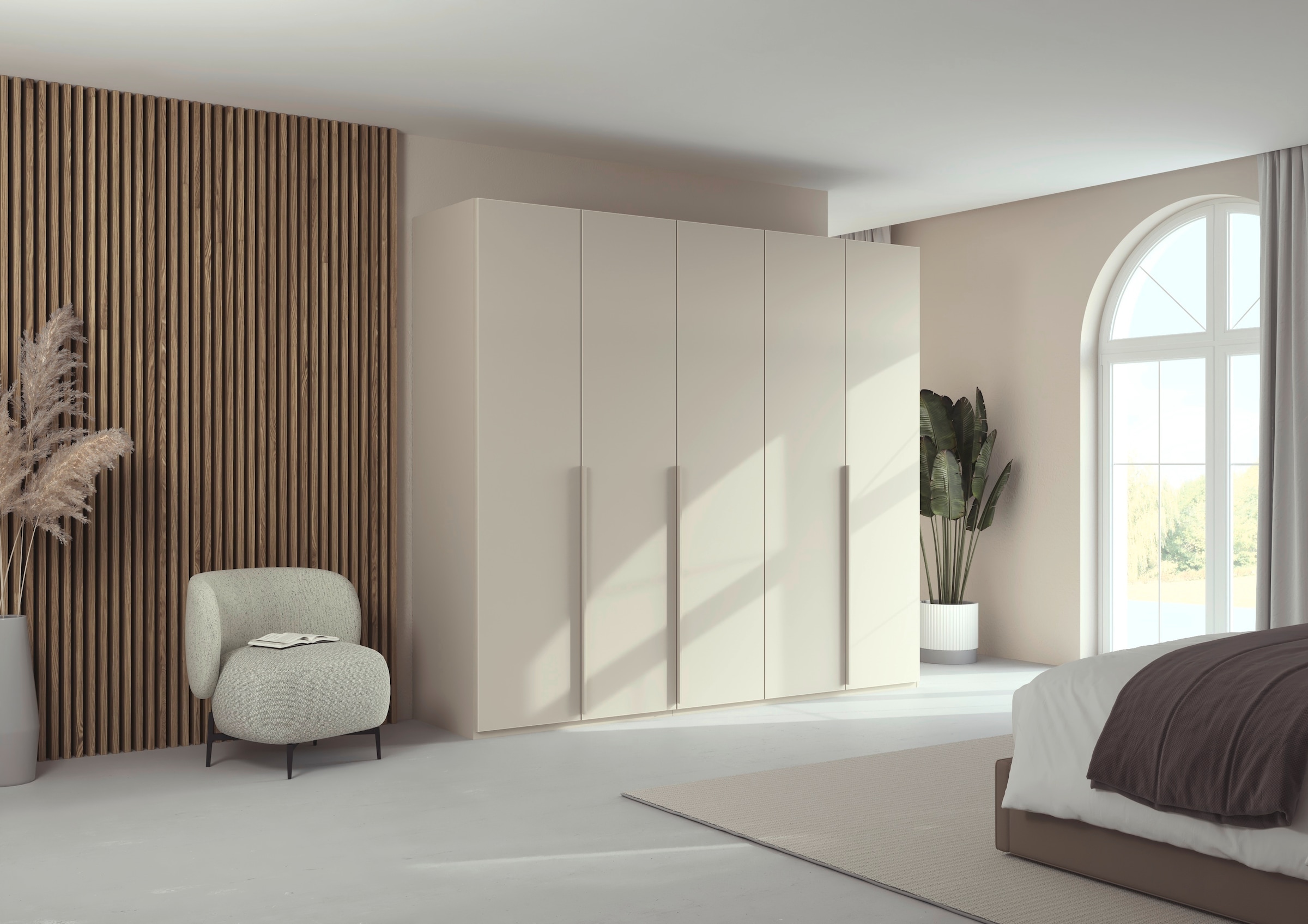 LeGer Home by Lena Gercke Kleiderschrank »Schrank Garderobe Ankleide Schlafzimmer Flur Serina«, (in 3 verschiedenen Ausstattungen BASIC/CLASSIC/PREMIUM), in 6 Breiten (101 - 401 cm) mit Front Glas oder Dekor MADE IN GERMANY