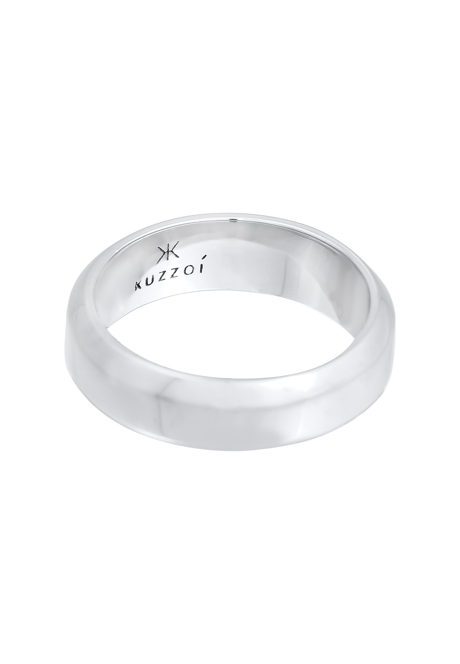 Kuzzoi Silberring »Ring Herren Bandring Basic 925 Silber«