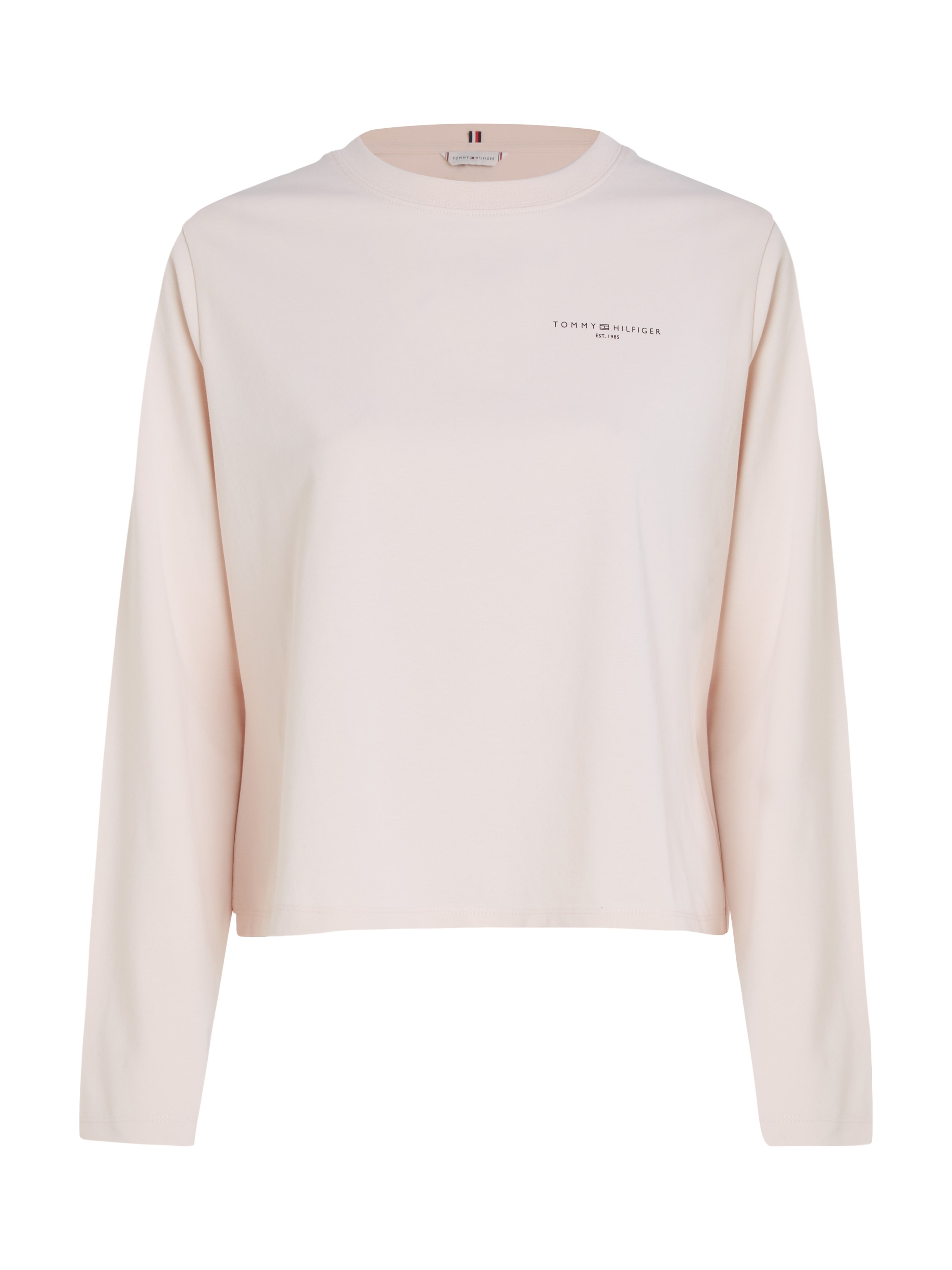 Tommy Hilfiger Langarmshirt »1985 REG MINI CORP LOGO C-NK LS«, mit Logo-Schriftzug auf der Brust