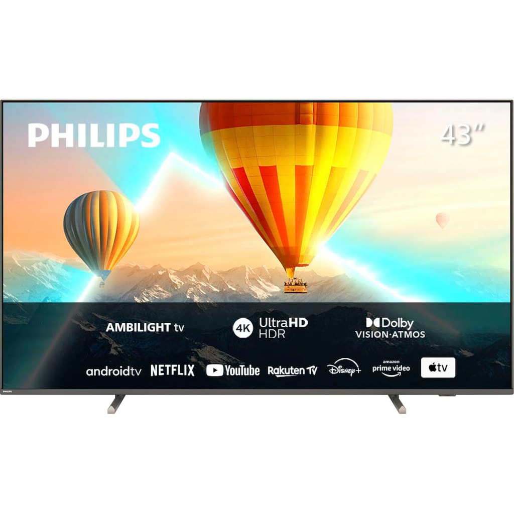 Philips LED-Fernseher »43PUS8107/12«, 108 cm/43 Zoll, 4K Ultra HD, Smart-TV-Android TV