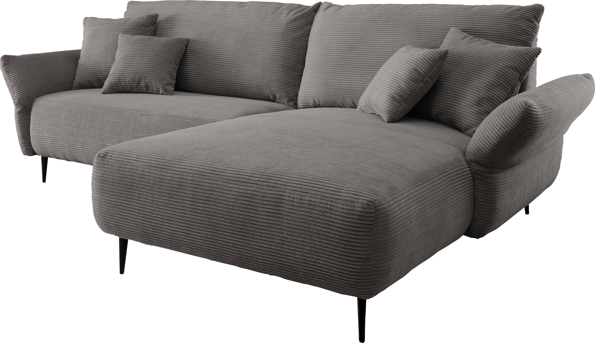 INOSIGN Ecksofa »Amarena L-Form«, inklusive Armlehnenverstellfunktion, 4x Zierkissen gratis