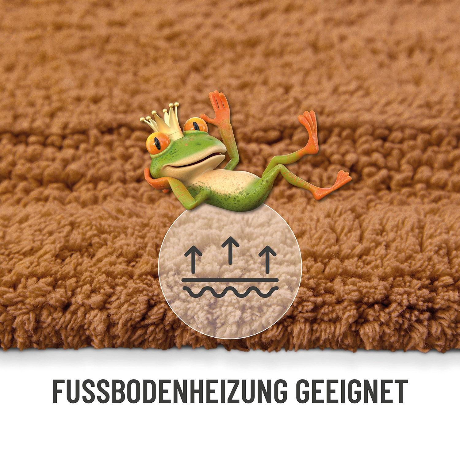 Wecon home Basics Badematte »Knut« Höhe 20 mm waschbar, rutschfest, strapazierfähig, pflegeleicht, Bordüre, weich