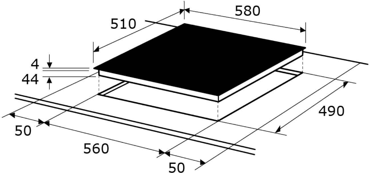 exquisit Backofen-Set »BAKO76601H«, mit Teleskopauszug nachrüstbar