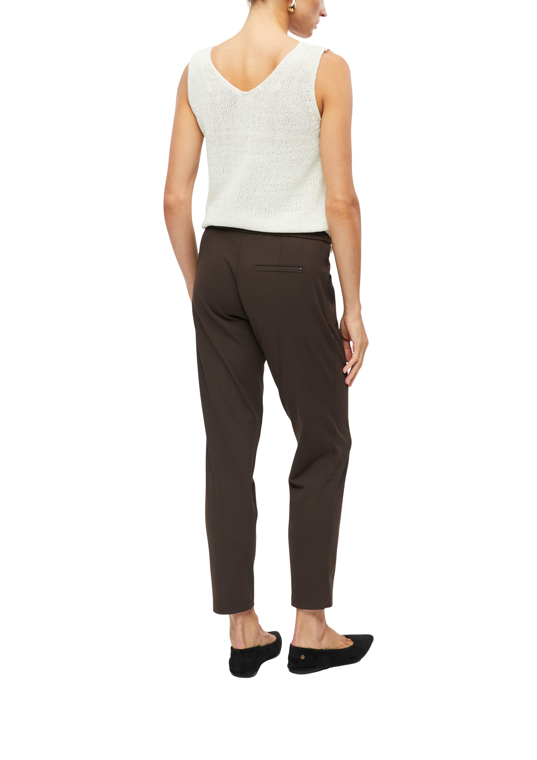 s.Oliver BLACK LABEL Stoffhose  Sommerhose mit elastischem Bund